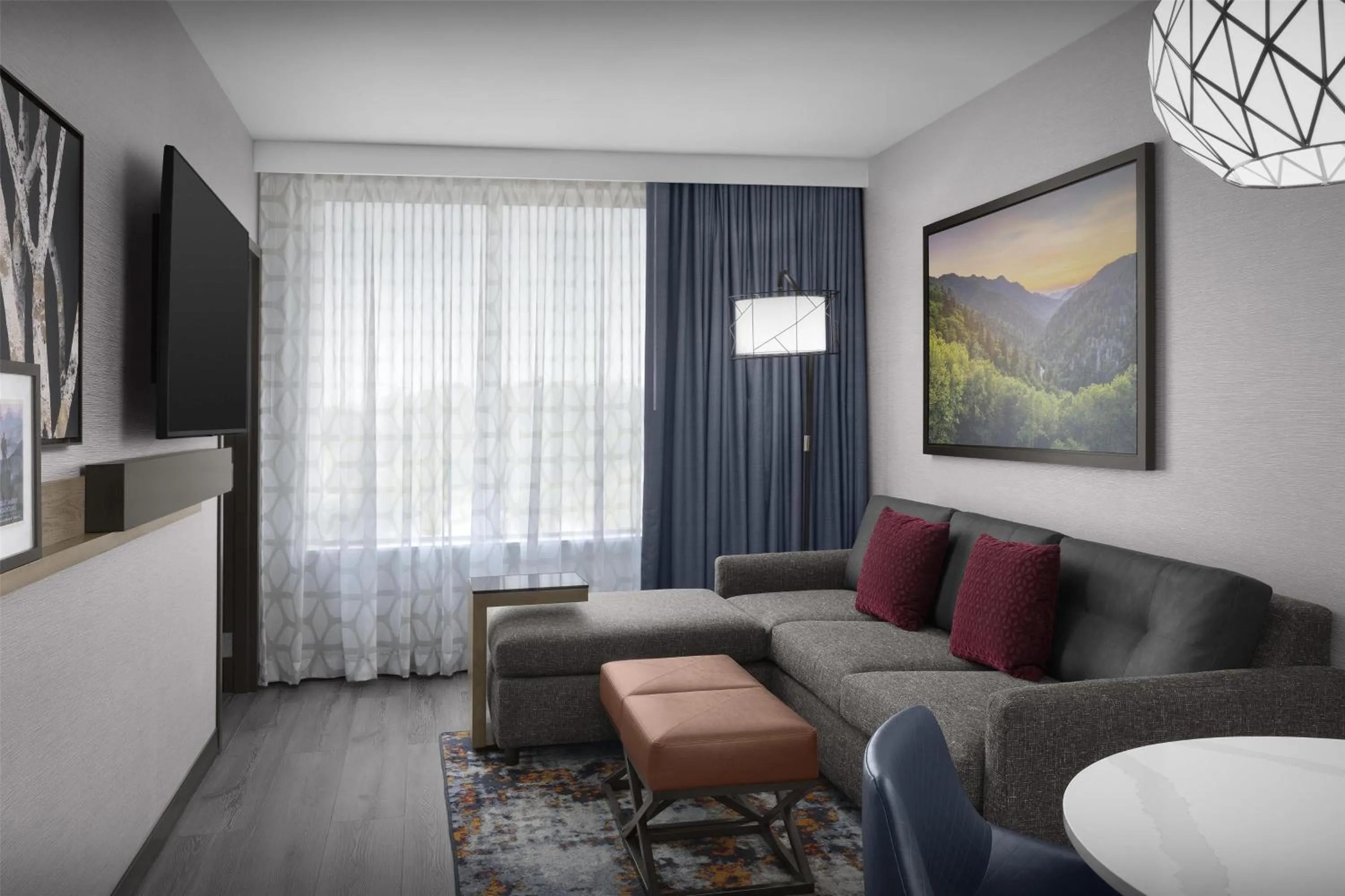 Two-Room Queen Suite with Two Queen Beds - Hearing Access in Embassy Suites By Hilton Pigeon Forge Resort