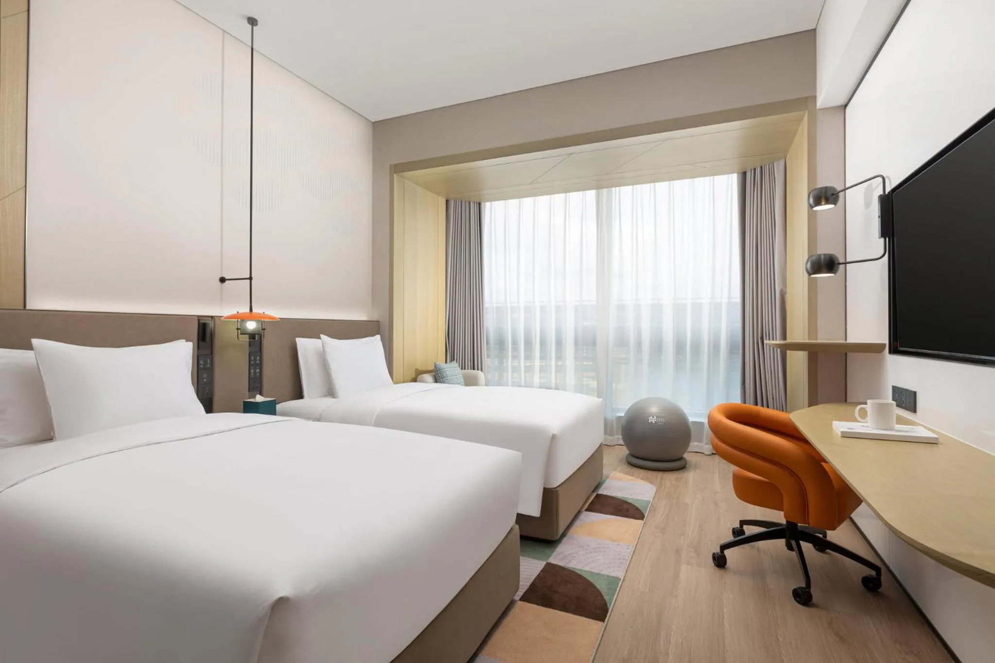 Standard Double Room with Two Double Beds in EVEN Hotel Shanghai Hongqiao CBD by IHG