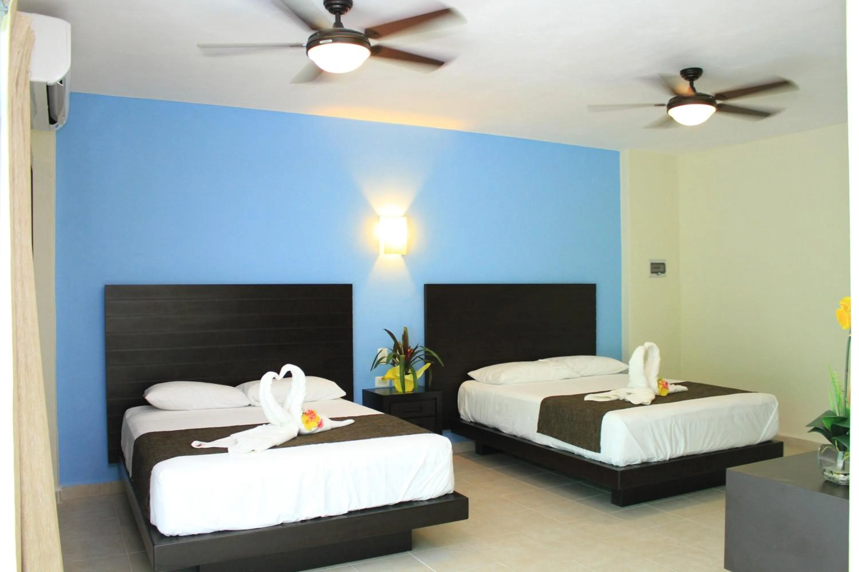 Deluxe Double Room with Two Double Beds in Angelo's Hotel