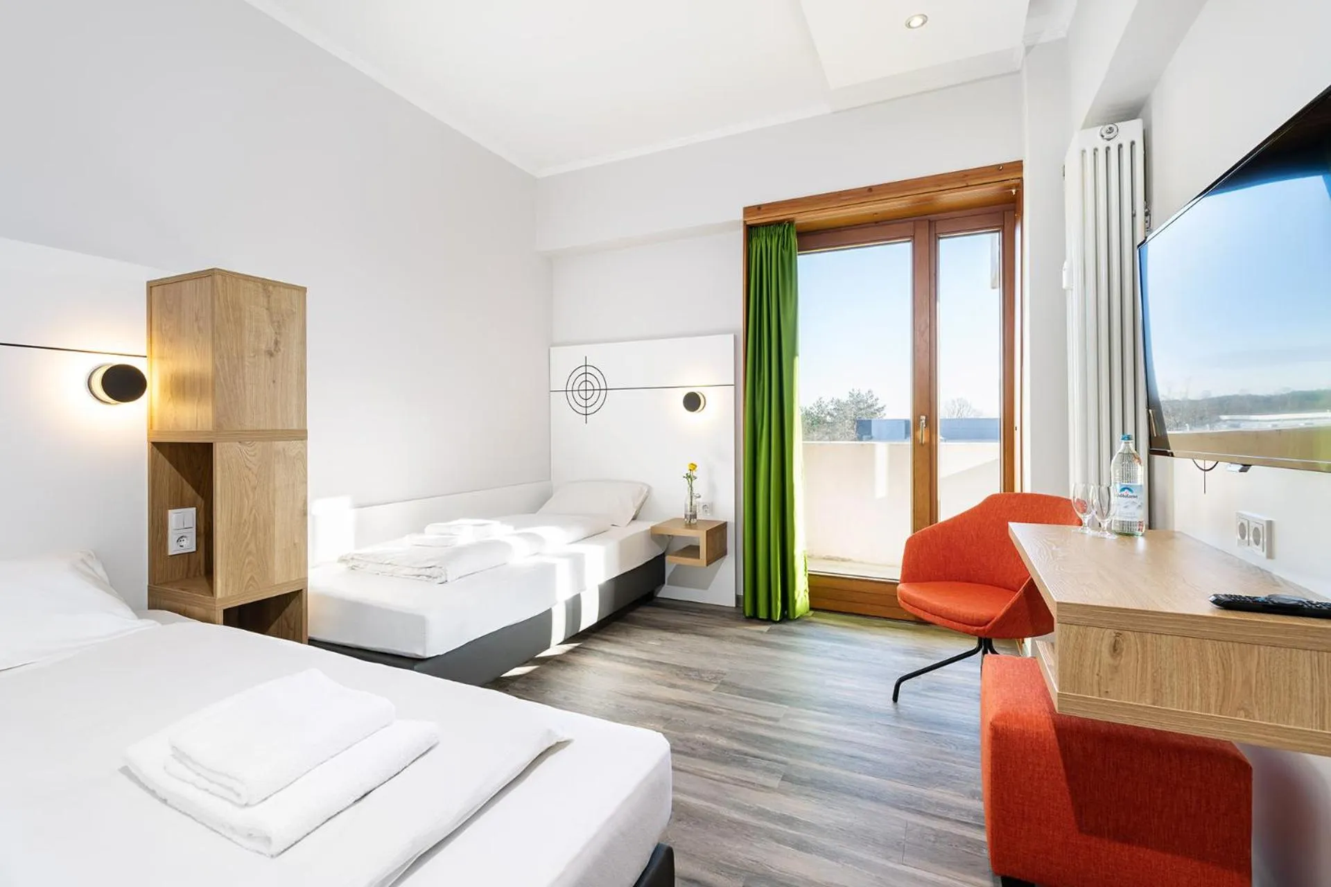 Twin Room with Balcony in Hotel Olympia Schießanlage