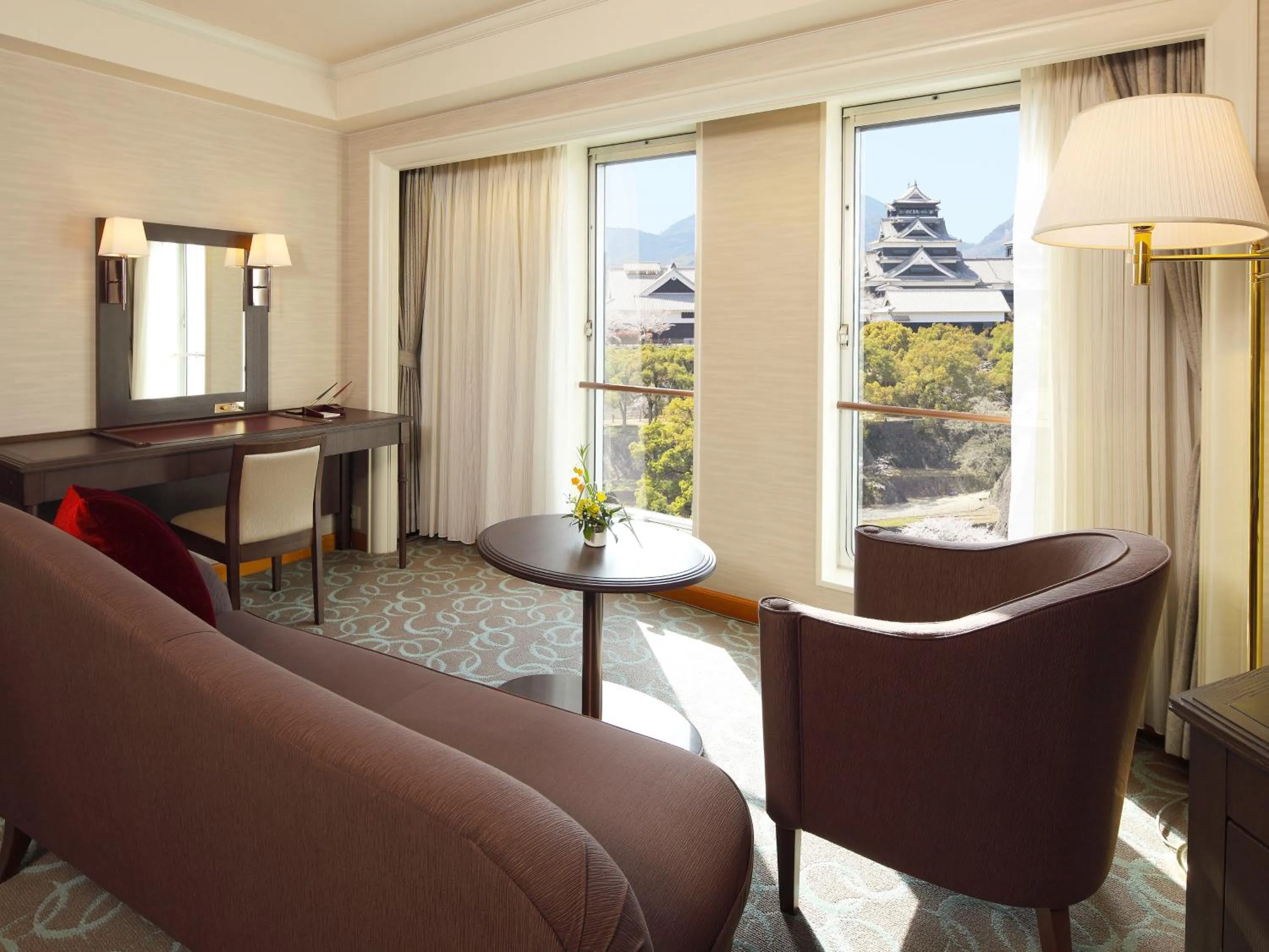 Deluxe Twin Room with Castle View - single occupancy in Kumamoto Hotel Castle