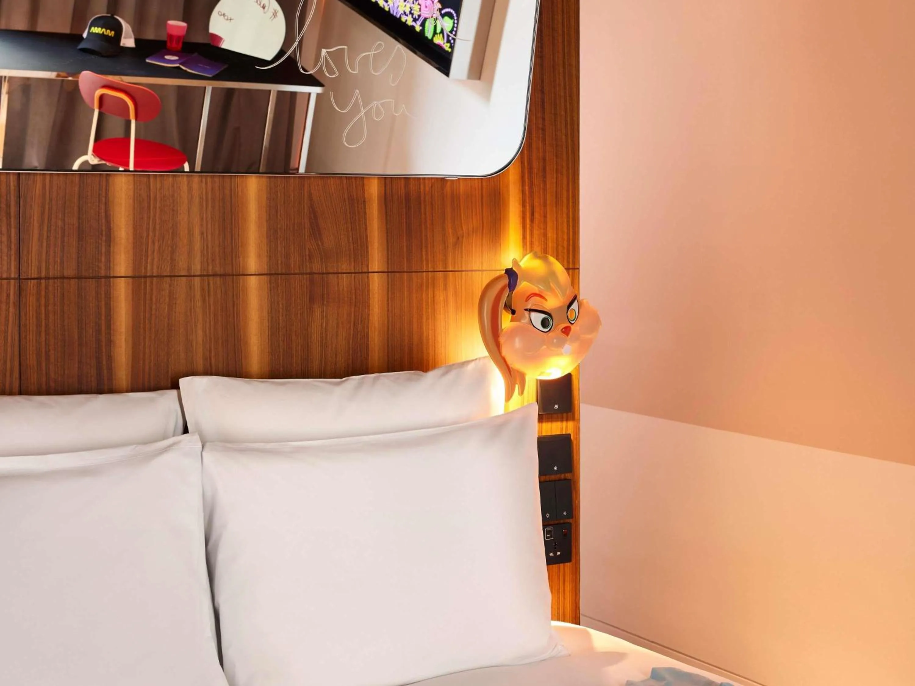 Medium Mama Double Room with Burj Khalifa View in Mama Shelter Dubai