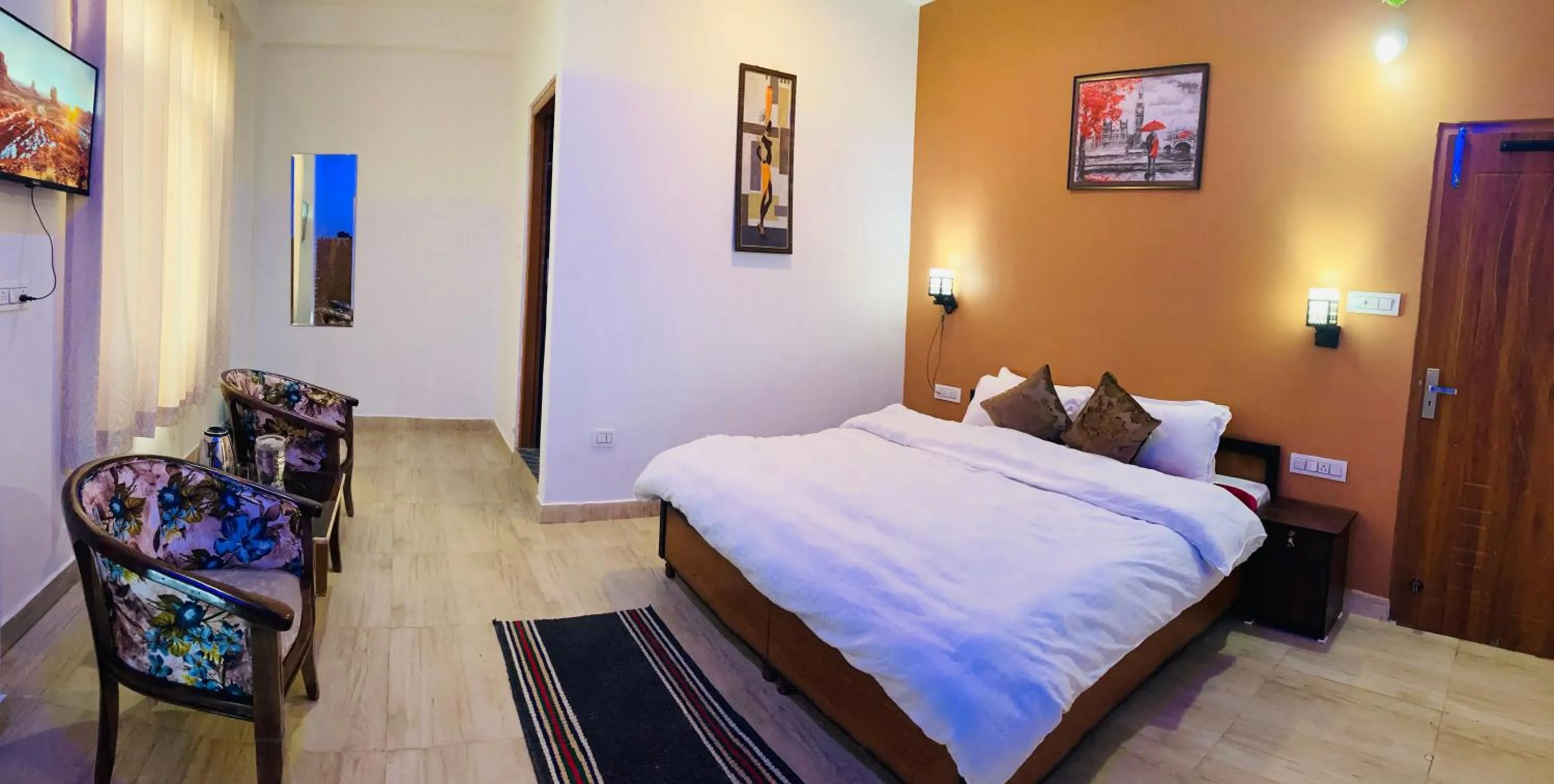 King Room with Mountain View in Snow Crest Residency - A Pure Veg Hotel