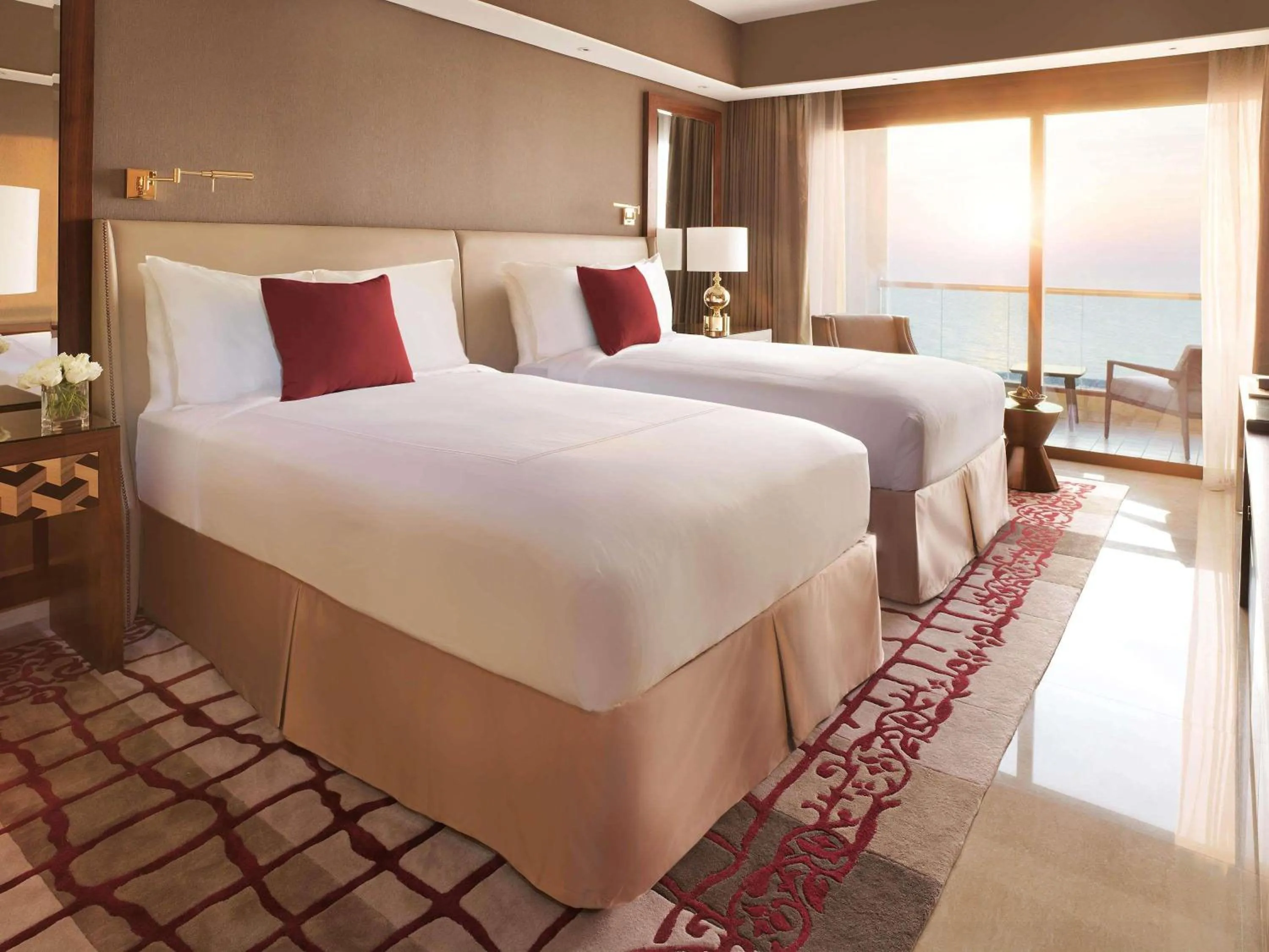 Fairmont Twin Room with Sea View in Fairmont Ajman