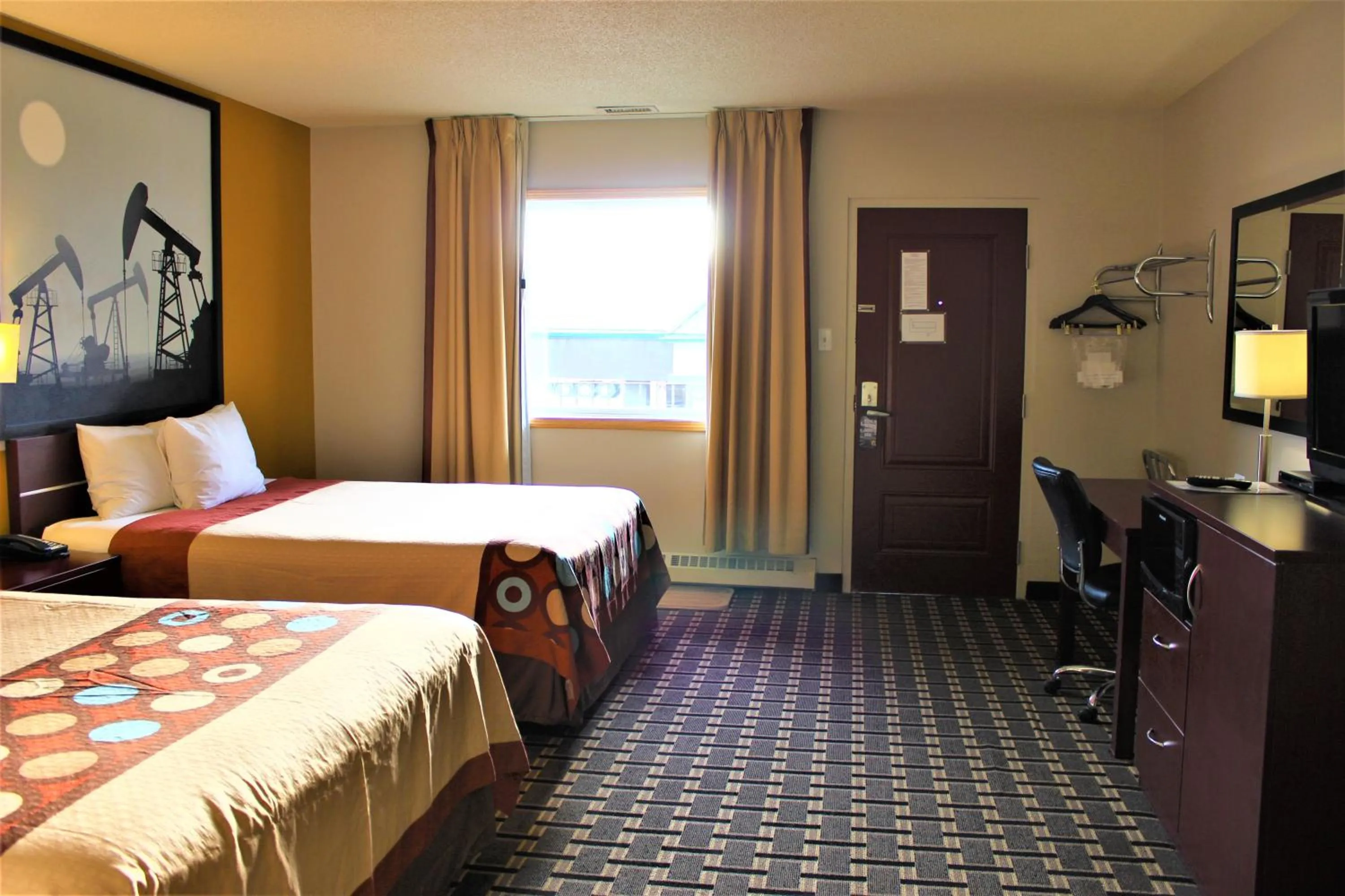 Double Room with Two Double Beds - Non-Smoking in Super 8 by Wyndham Fox Creek