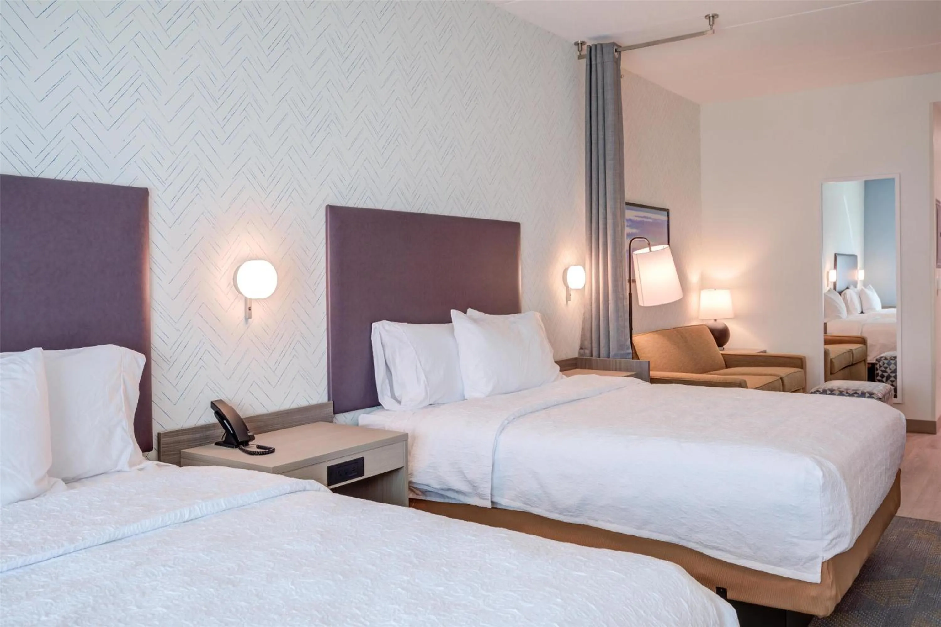 Studio Suite with Two Queen Beds and Tub - Mobility Access in Home2 Suites By Hilton Smithfield Selma