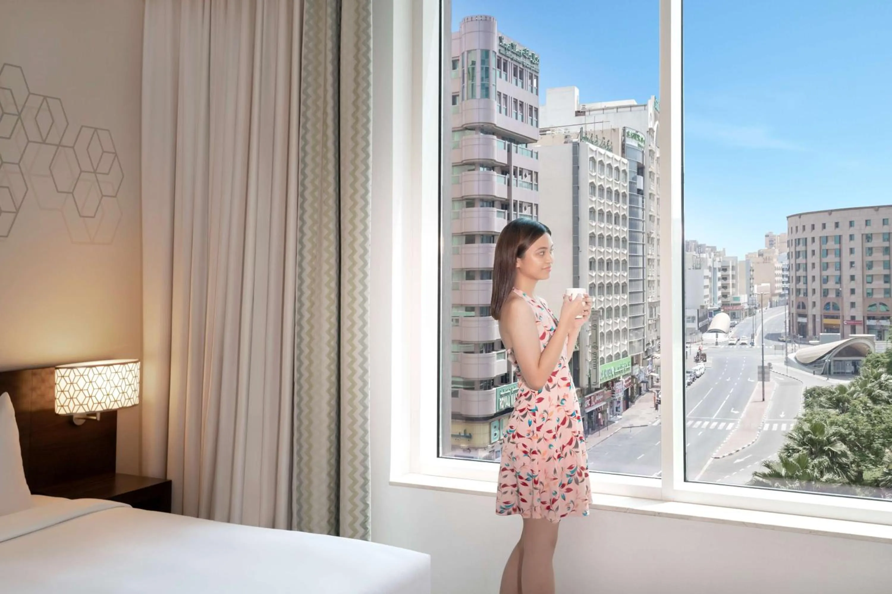 Twin Room with Sofa Bed and View in Hyatt Place Dubai Baniyas Square