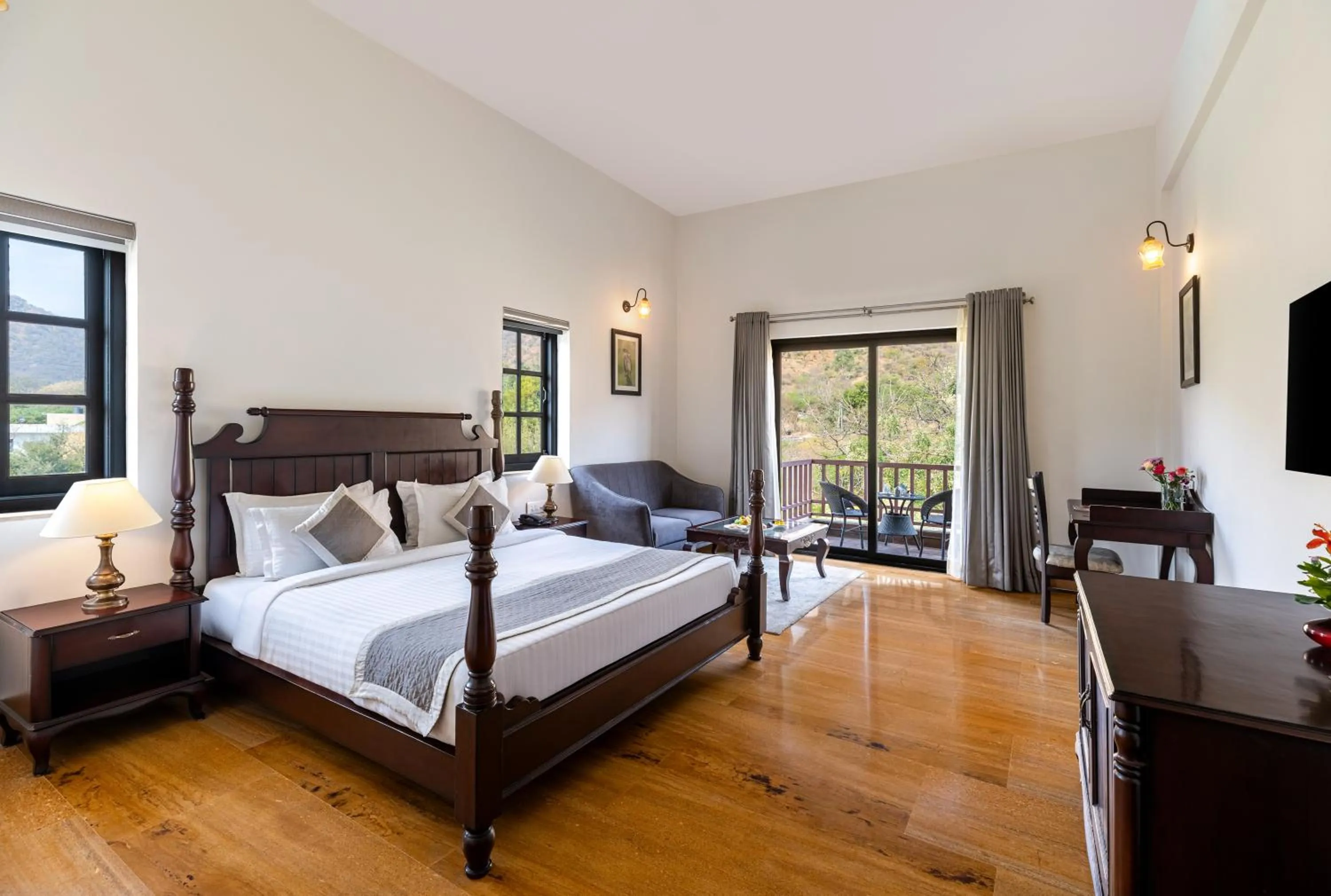 Suite with Balcony in The Hunting Lodge - Luxury Resort in Udaipur