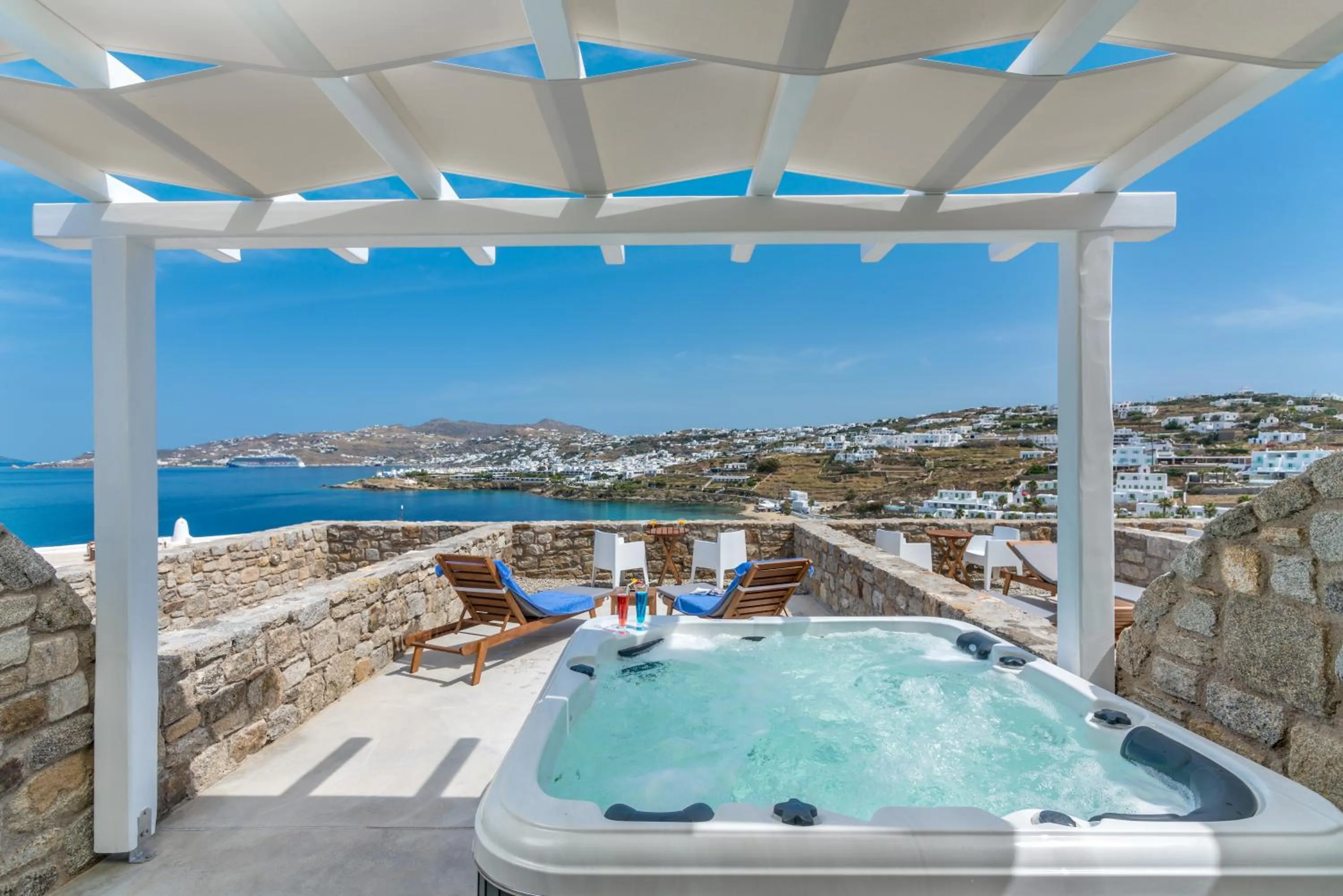 Natural landscape in Cape Mykonos