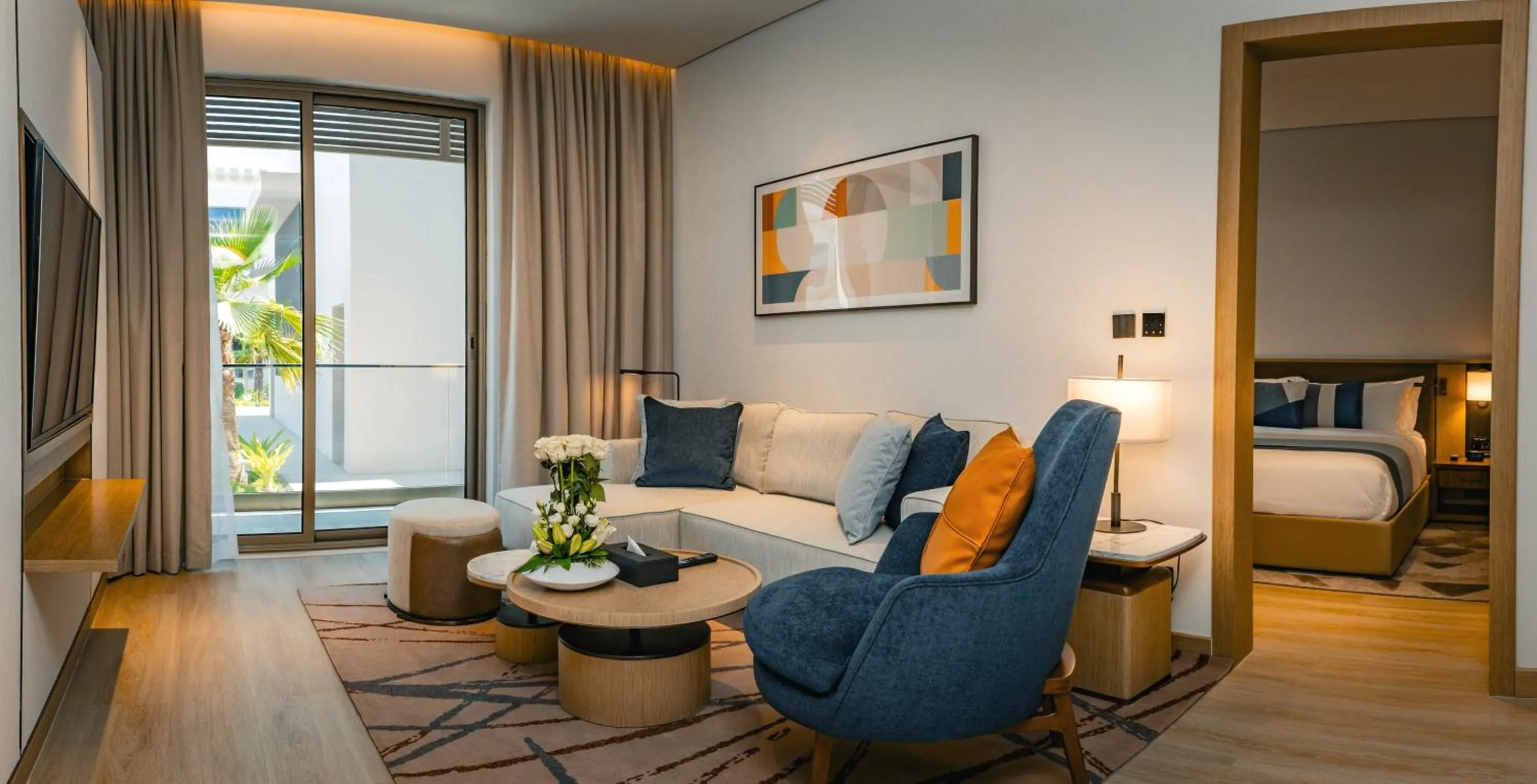 King Suite with Pool View in First Grand Hotel