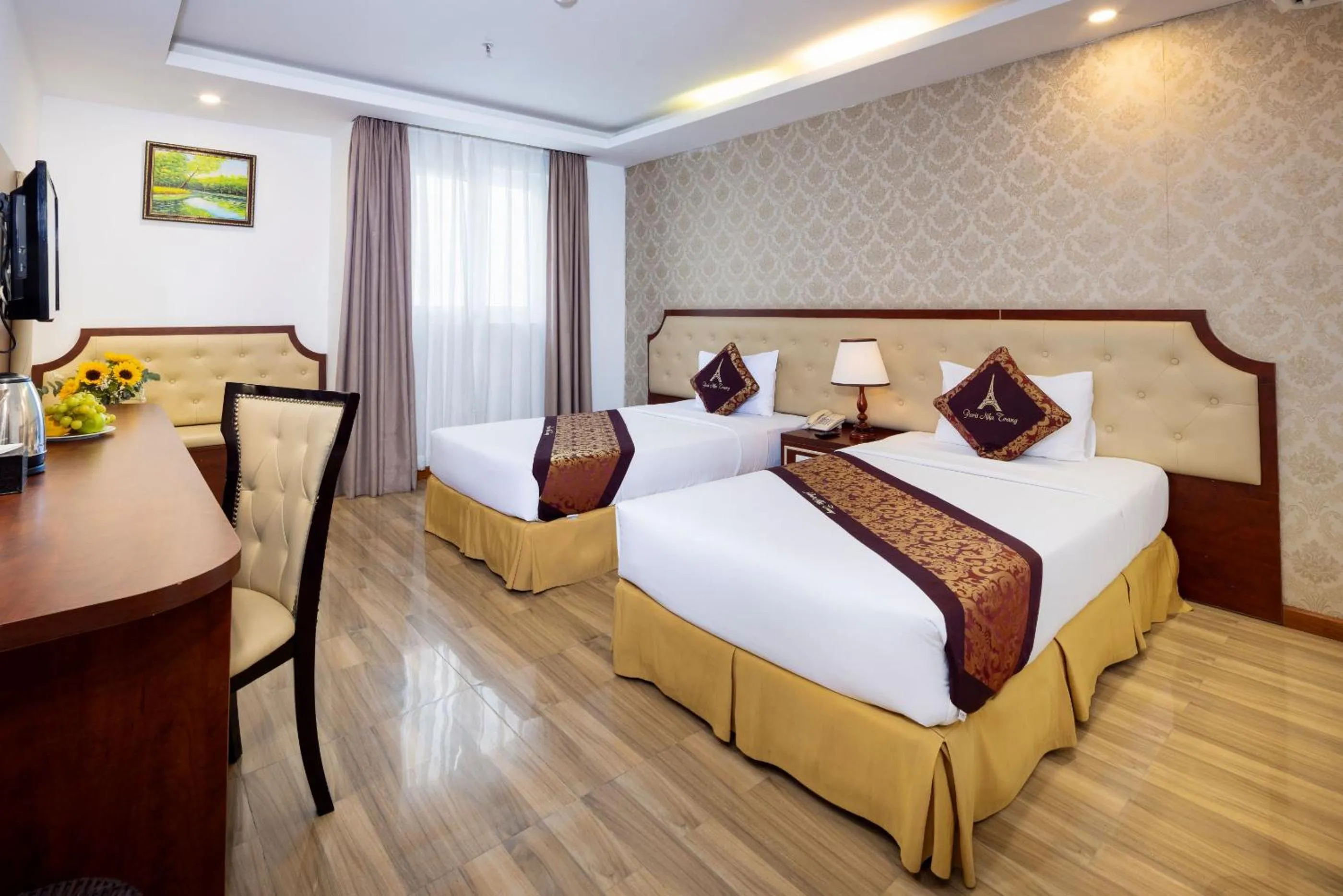 Deluxe Twin Room with City View in Paris Luxury Hotel & Apartment Nha Trang