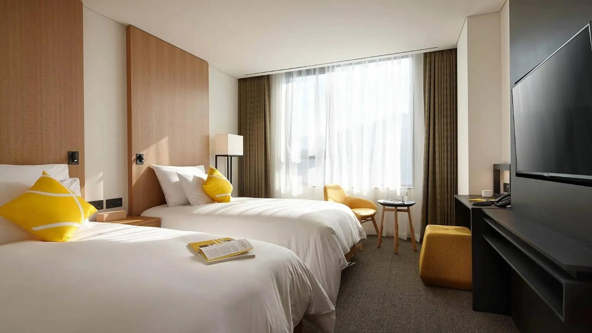Superior Twin Room with Namsan Mountain View in L7 MYEONGDONG by LOTTE HOTELS