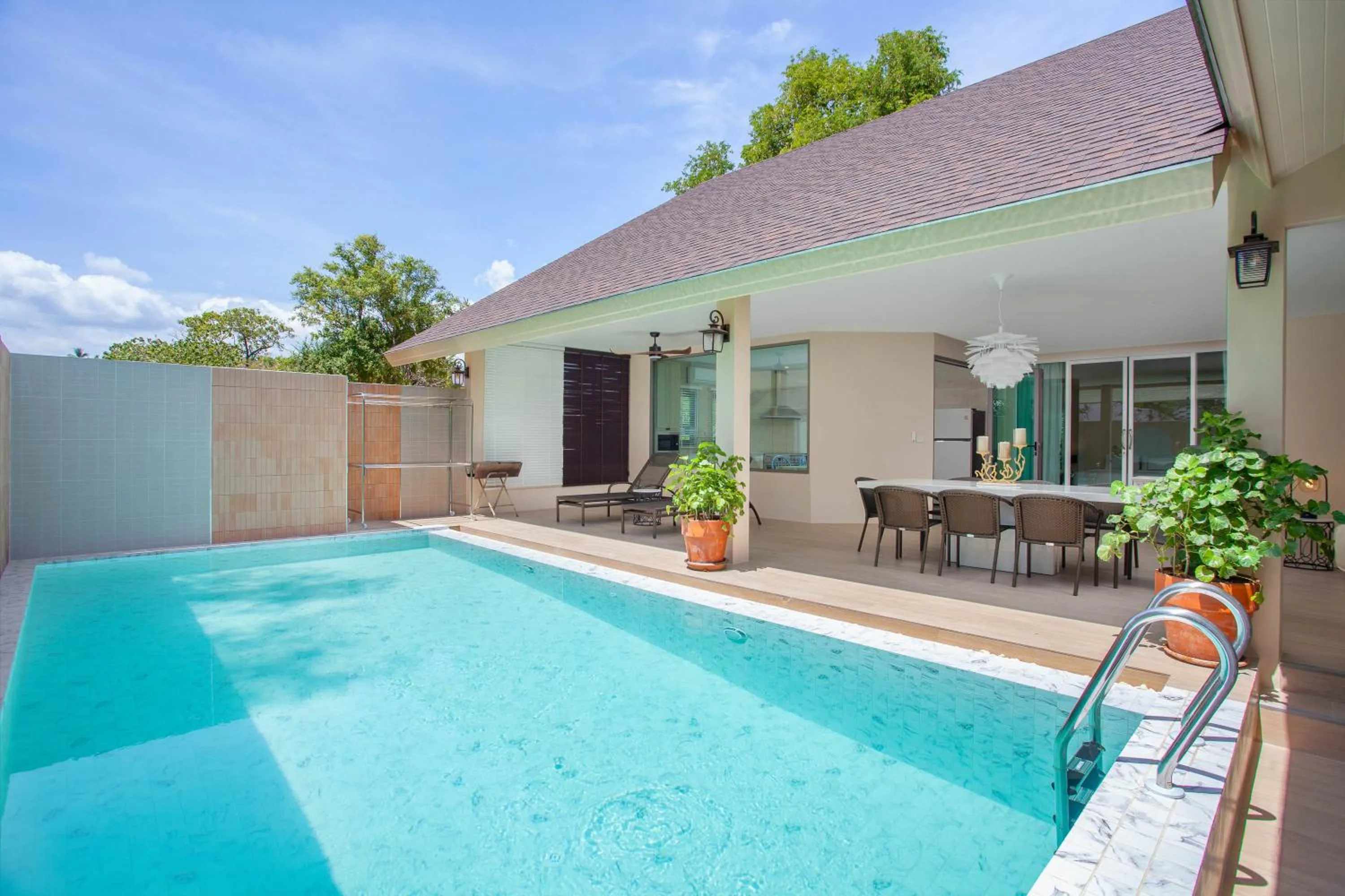 4-Bedroom Private Pool Villa in the Garden in Fisherman Way Beach Villa
