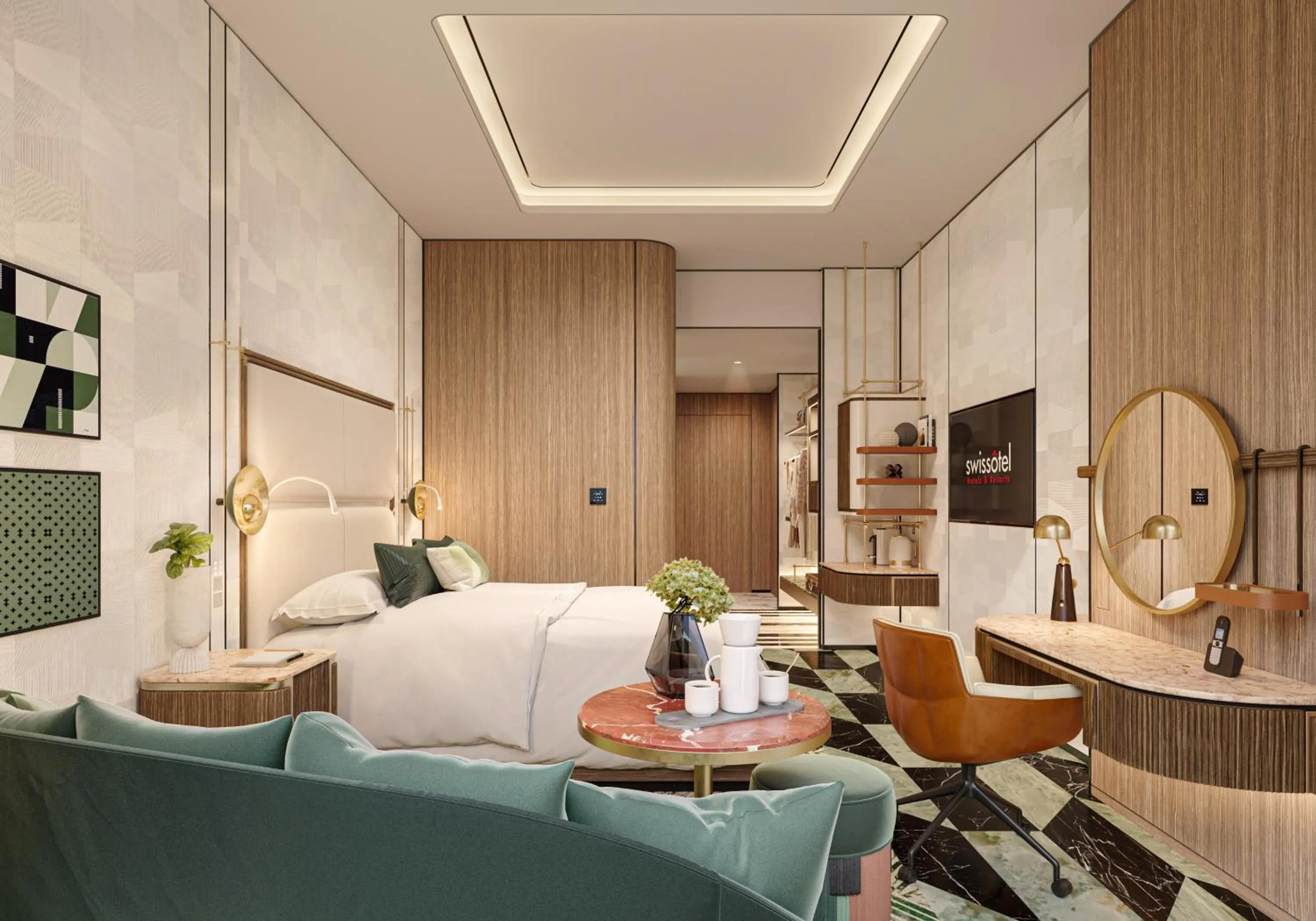 Studio King Apartment in Swissôtel Corniche Park Towers Doha