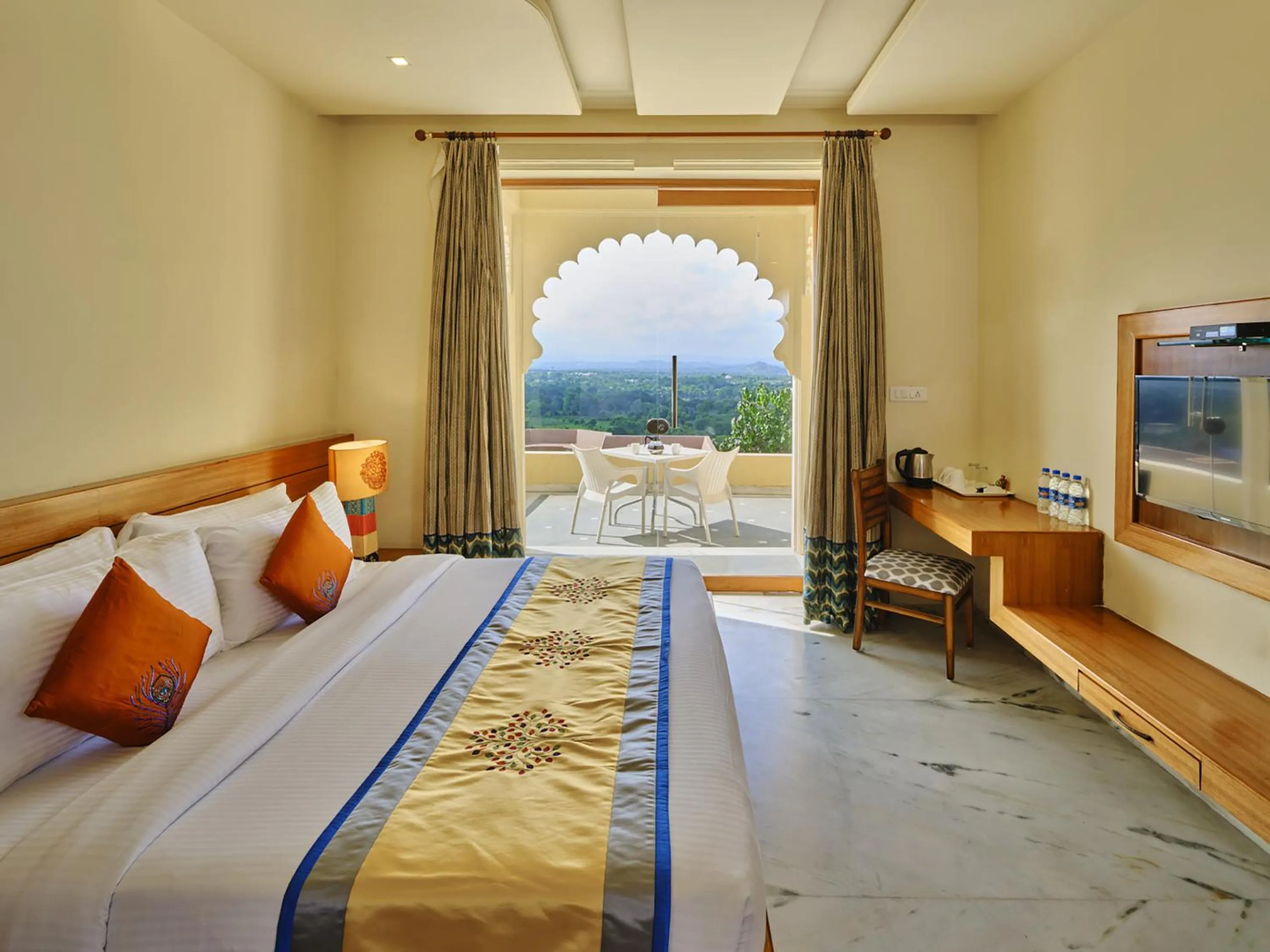 Deluxe Room With Private Balcony in jüSTa Brij Bhoomi Resort, Nathdwara