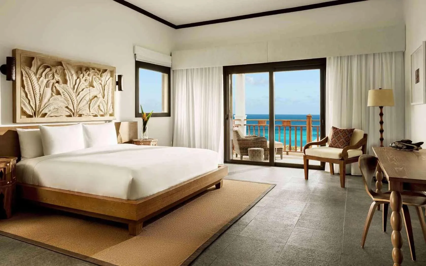 King Room with Balcony and Ocean View in Zemi Beach House, LXR Hotels & Resorts