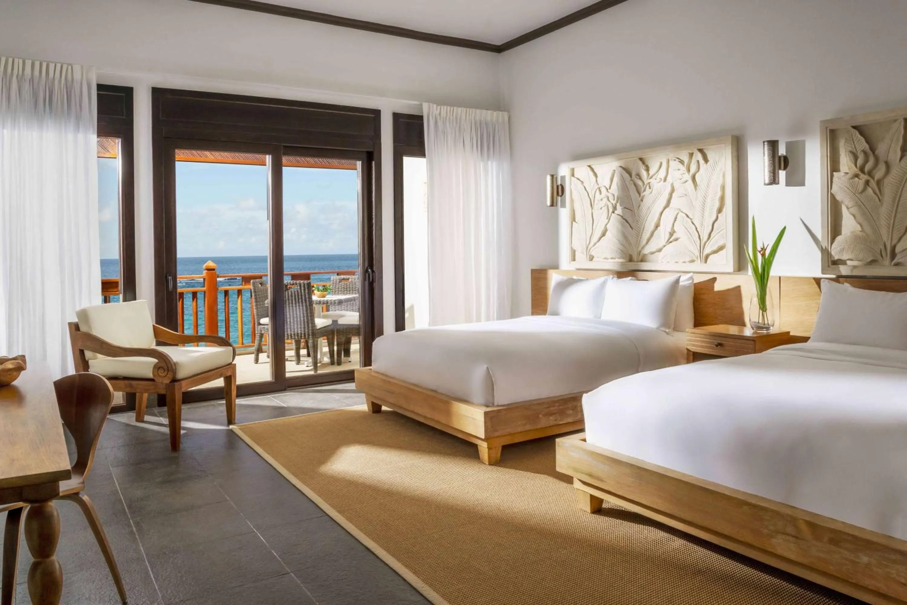 Queen Room with Two Queen Beds, Balcony and Ocean View in Zemi Beach House, LXR Hotels & Resorts