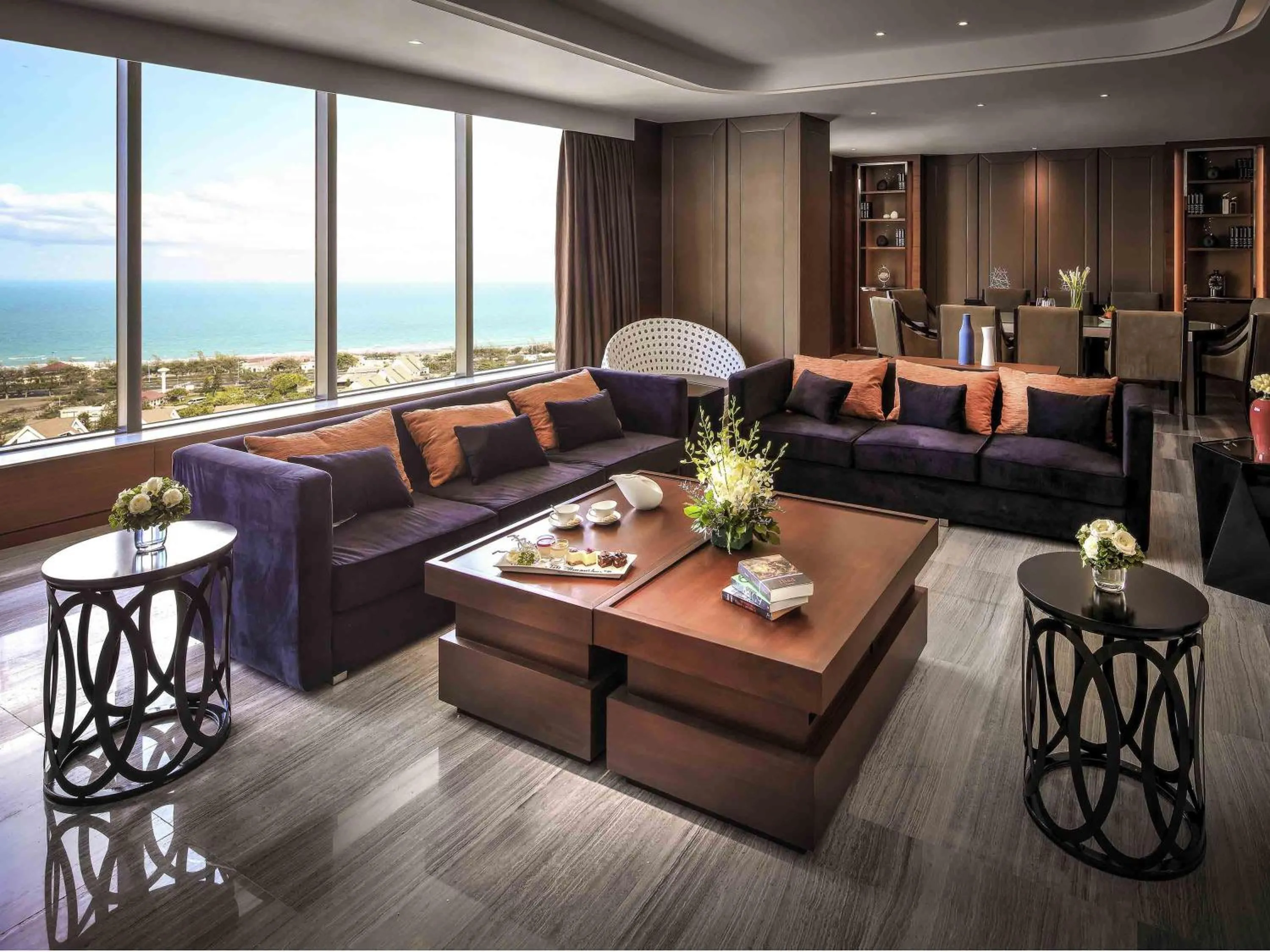 Two Bedroom Presidential Suite with Jacuzzi and Lounge Access in Pullman Vung Tau