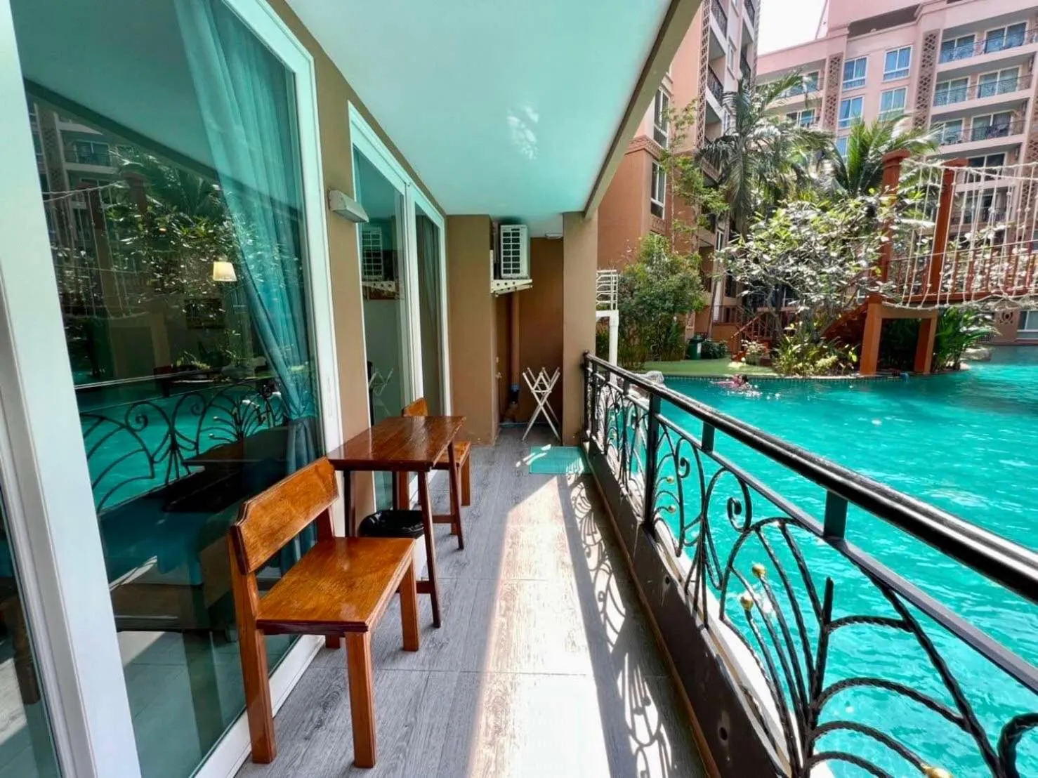 Two-Bedroom Apartment with Pool Access in Atlantic Condo Resort Pattaya by Panisara