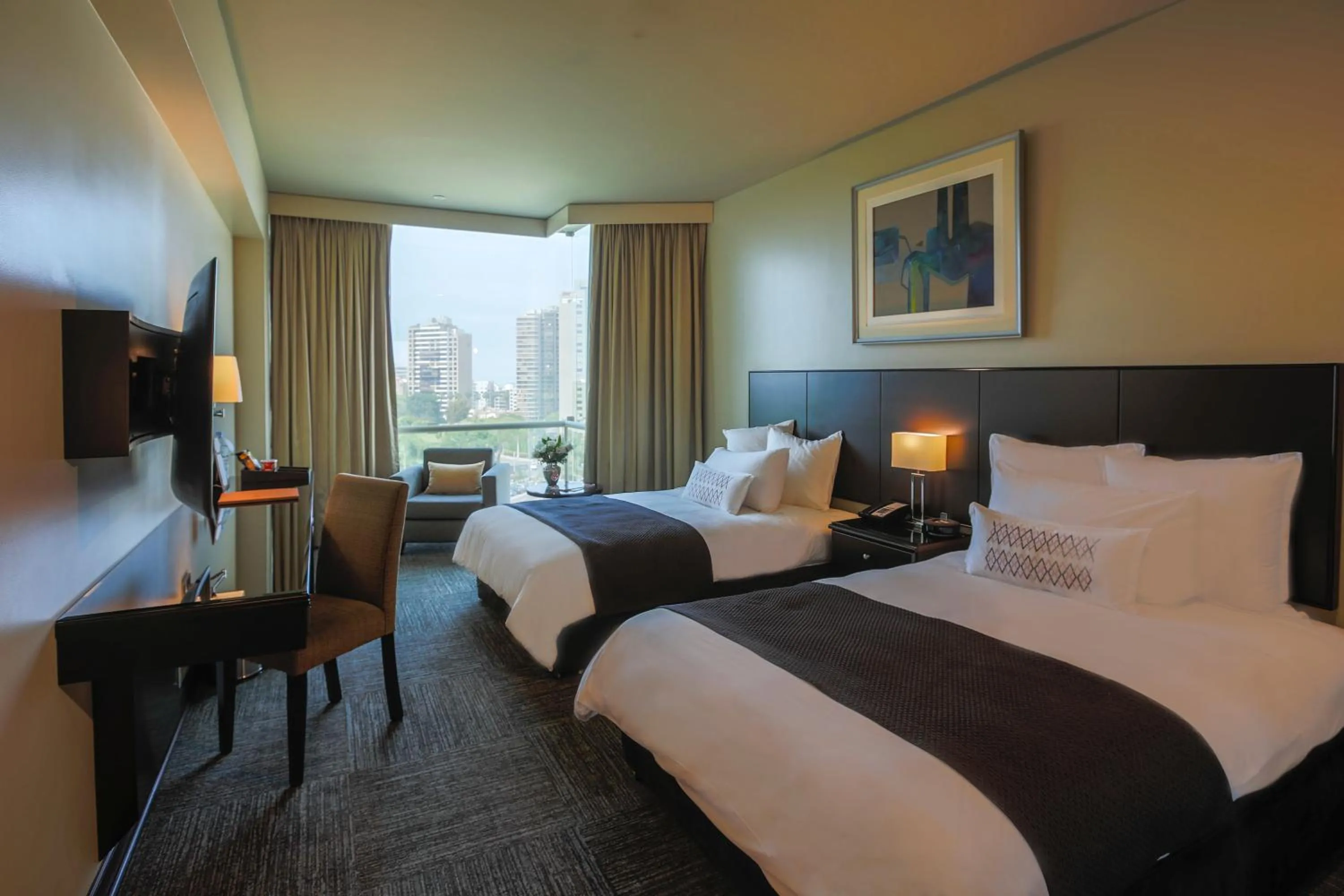 Twin Room with City View in Delfines Hotel & Convention Center