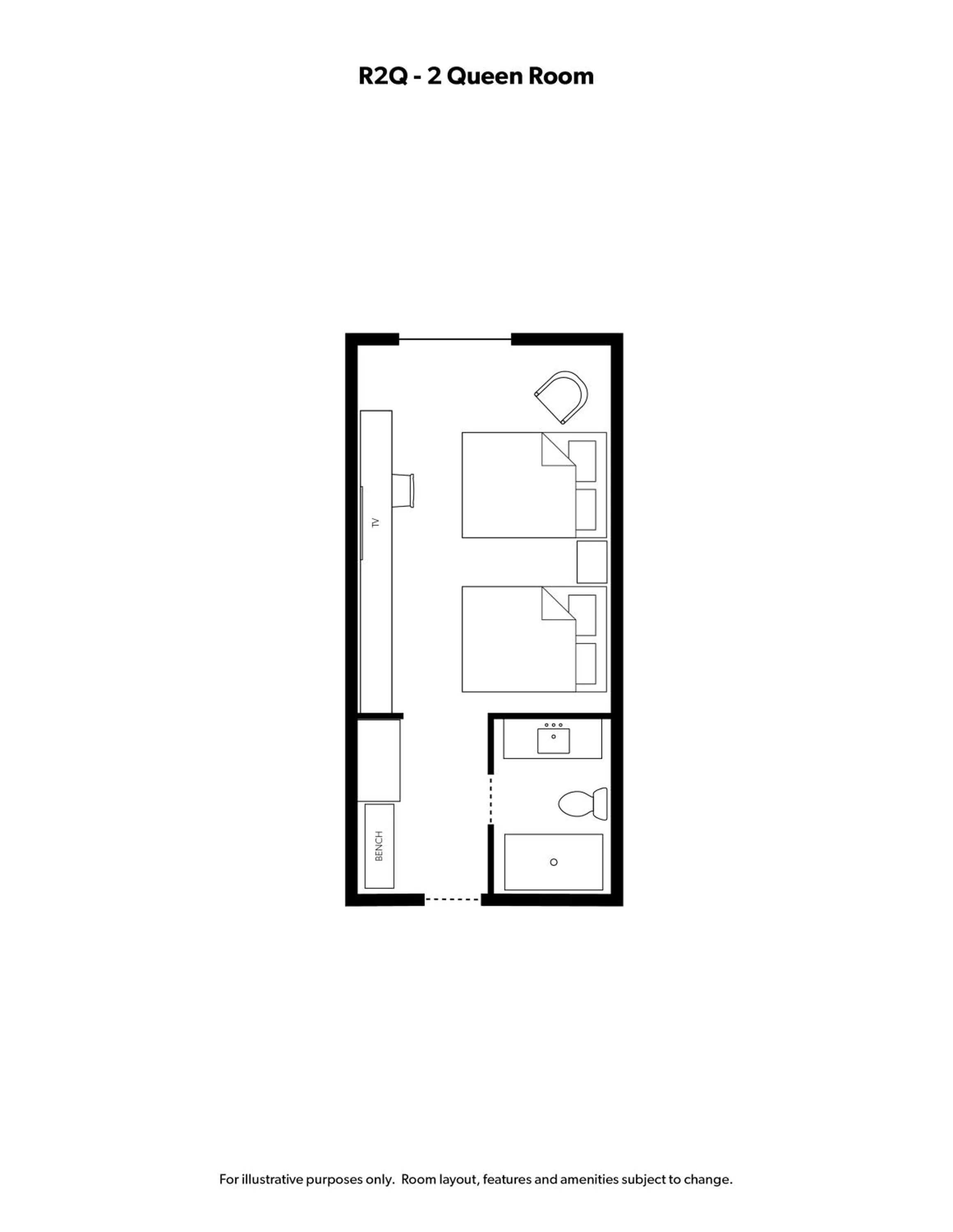 Standard Queen Room in Sawmill Creek by Cedar Point Resorts