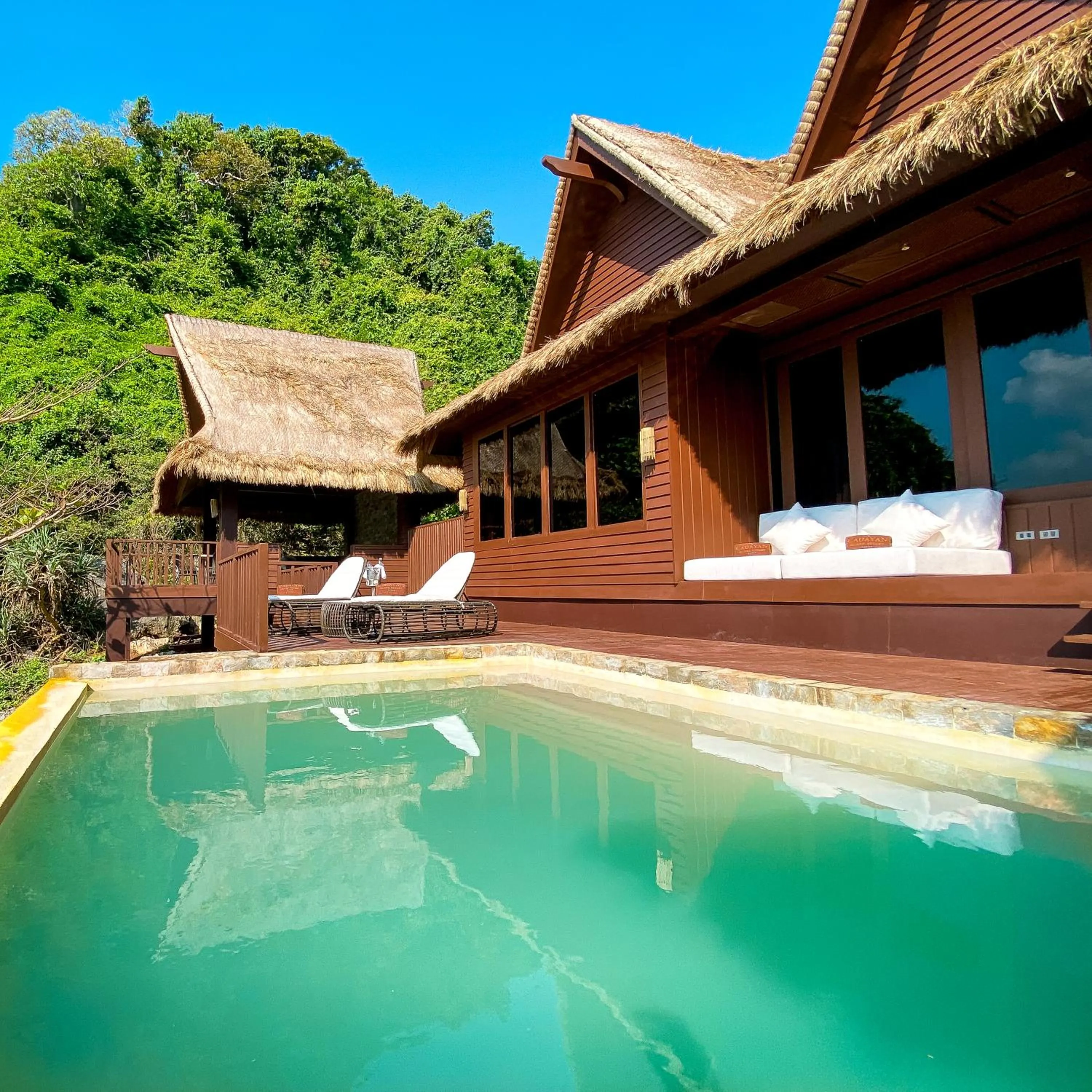 Premium Bay View Cauayan Pool Villa with Free Roundtrip Lio Airport Transfers in Cauayan Island Resort and Spa