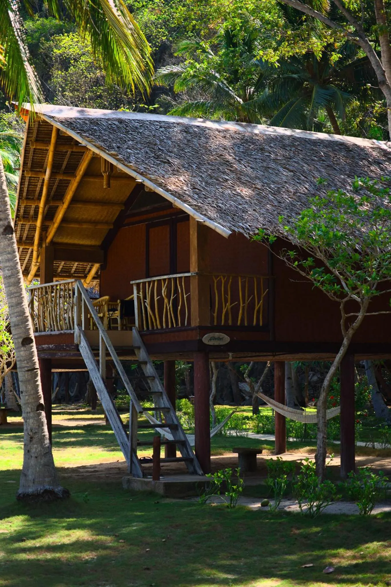 Beachside Chalet with Air Conditioner in Sangat Island Dive Resort