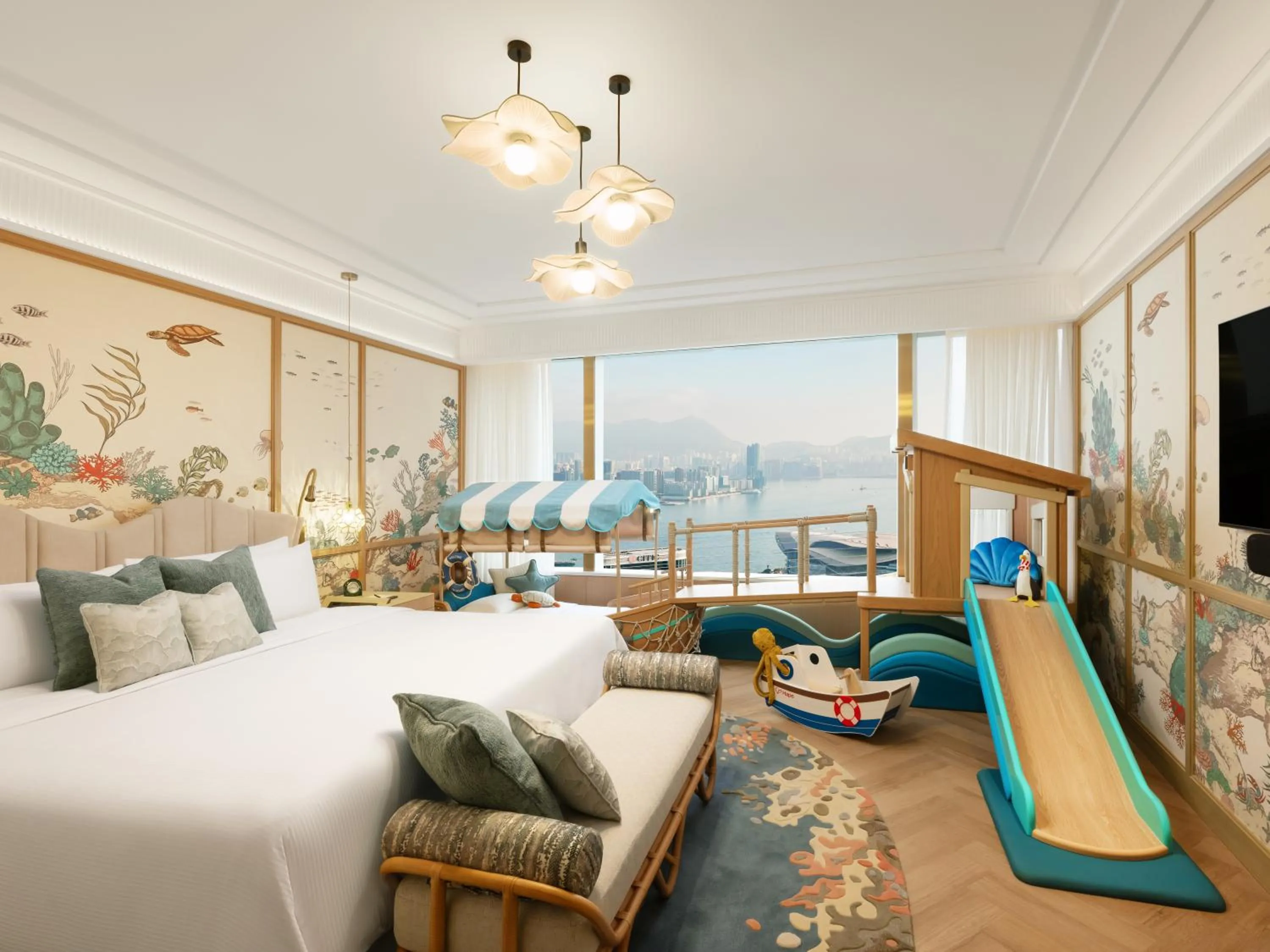 Fisherman's Cove Themed Family Room in Island Shangri-La, Hong Kong
