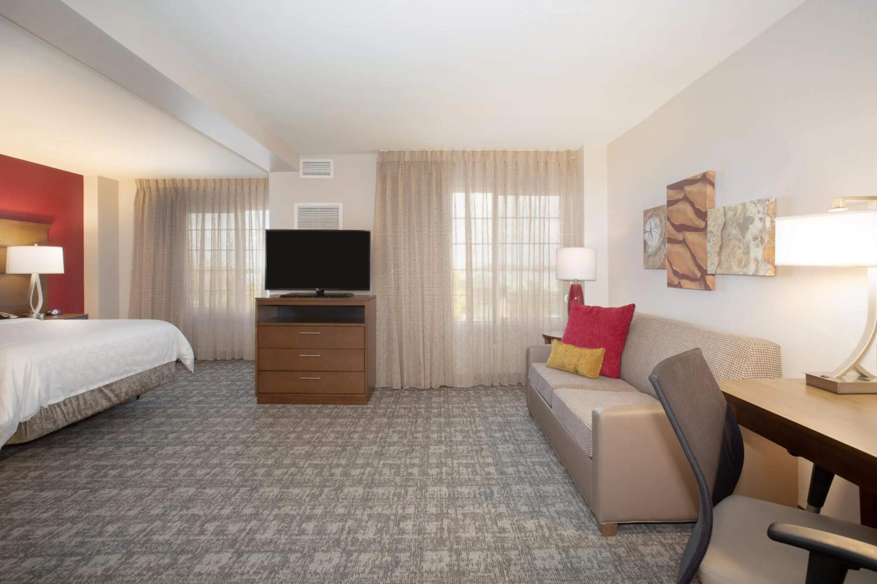 One-Bedroom King Room with Roll-In Shower - Hearing Accessible/Non-Smoking in Staybridge Suites Denver International Airport by IHG