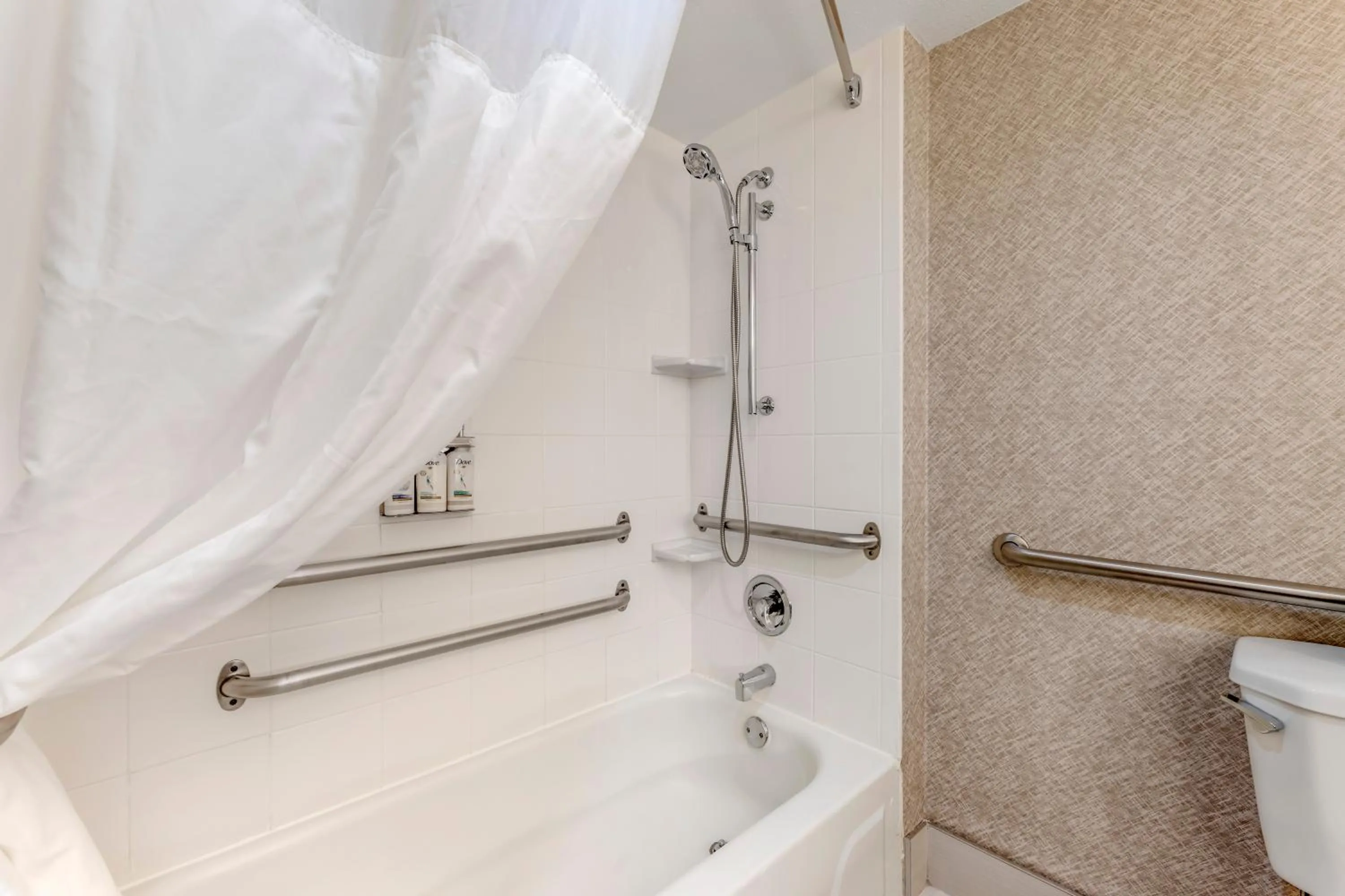Standard Queen Room with Communications Accessible Roll-In Shower in Holiday Inn Express Chicago-Downers Grove by IHG