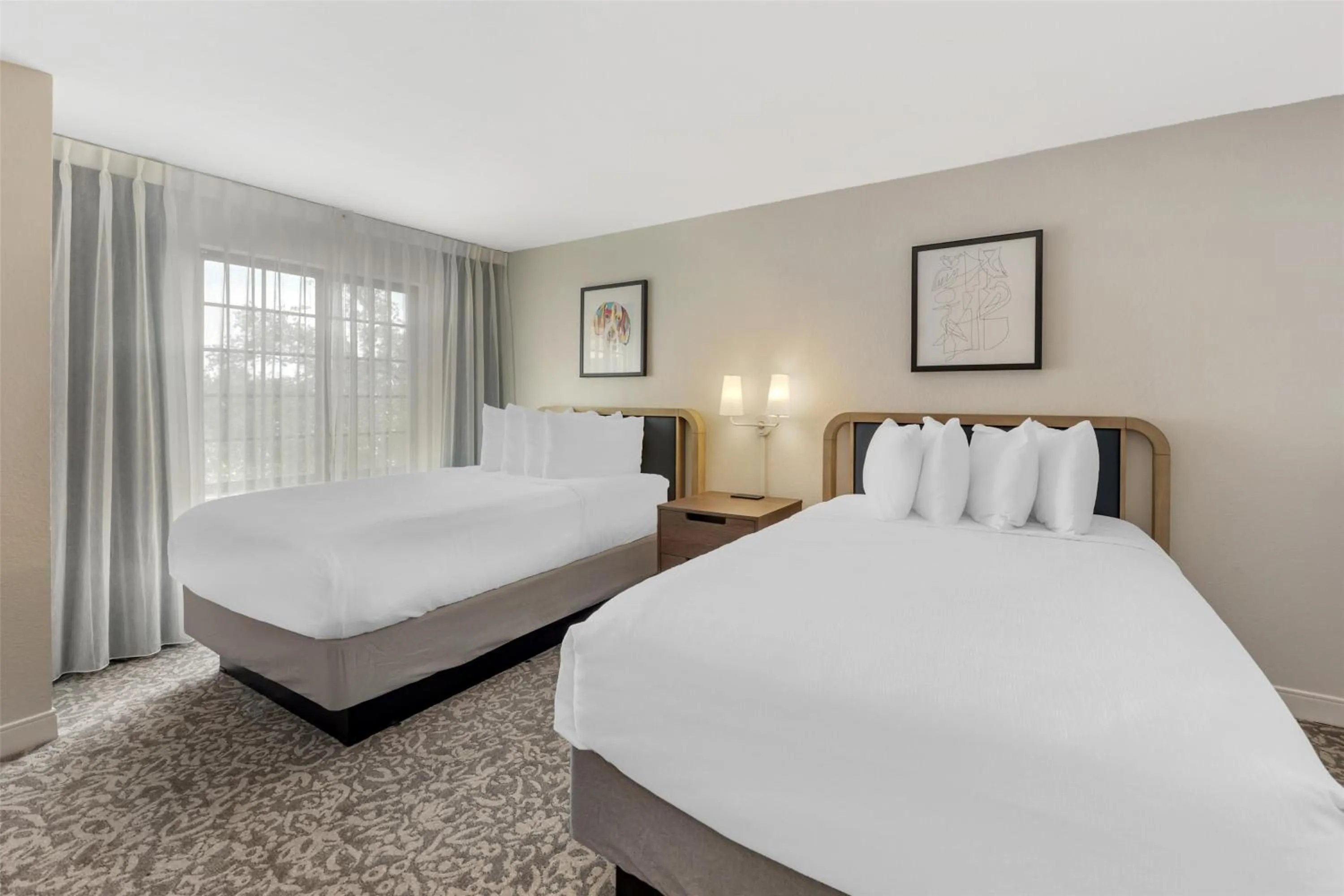 Two-Bedroom Suite with Queen and Two Double Beds in Sonesta ES Suites Austin The Domain Area - Newly Renovated