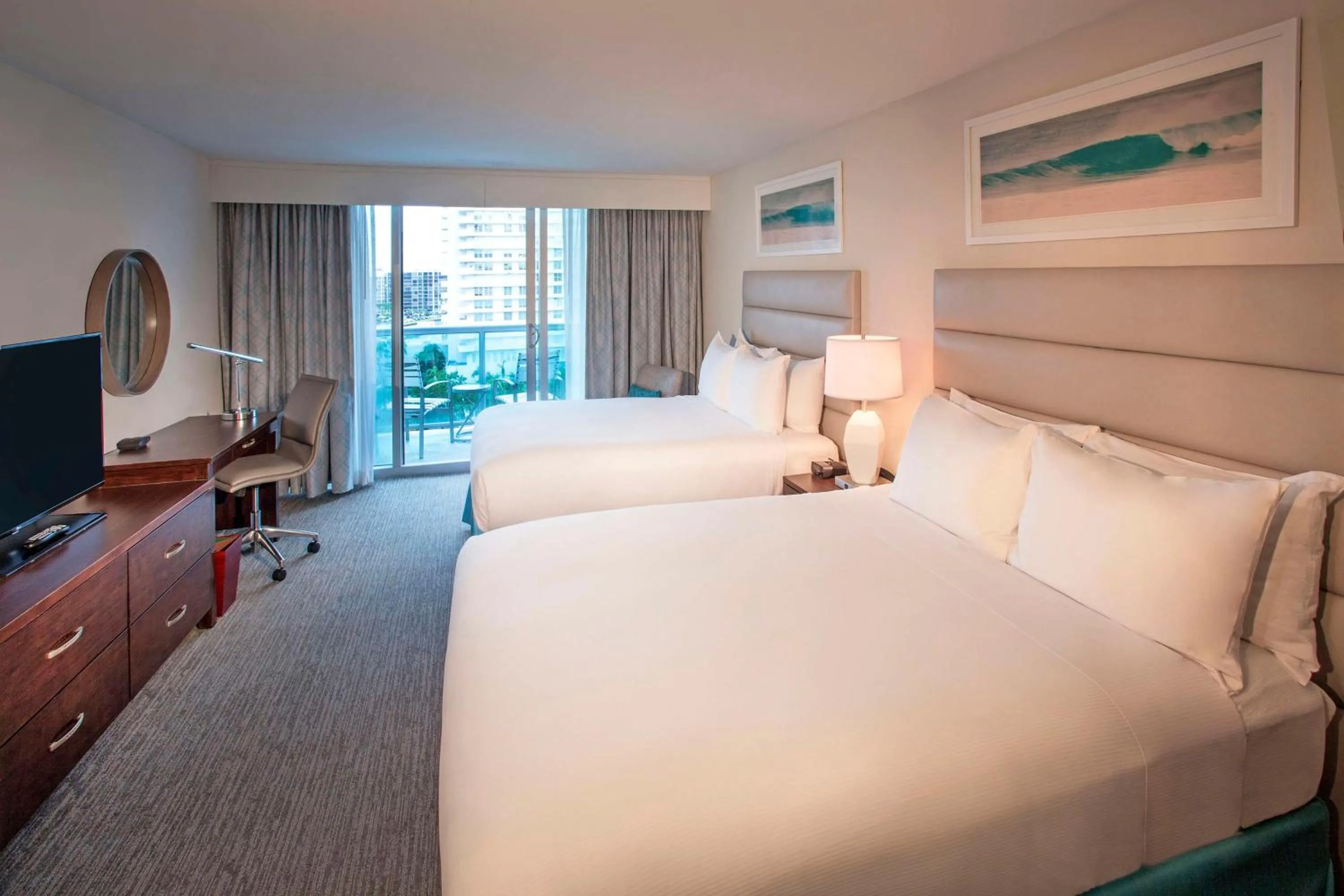 Superior Queen Room with Two Queen Beds in DoubleTree Resort Hollywood Beach