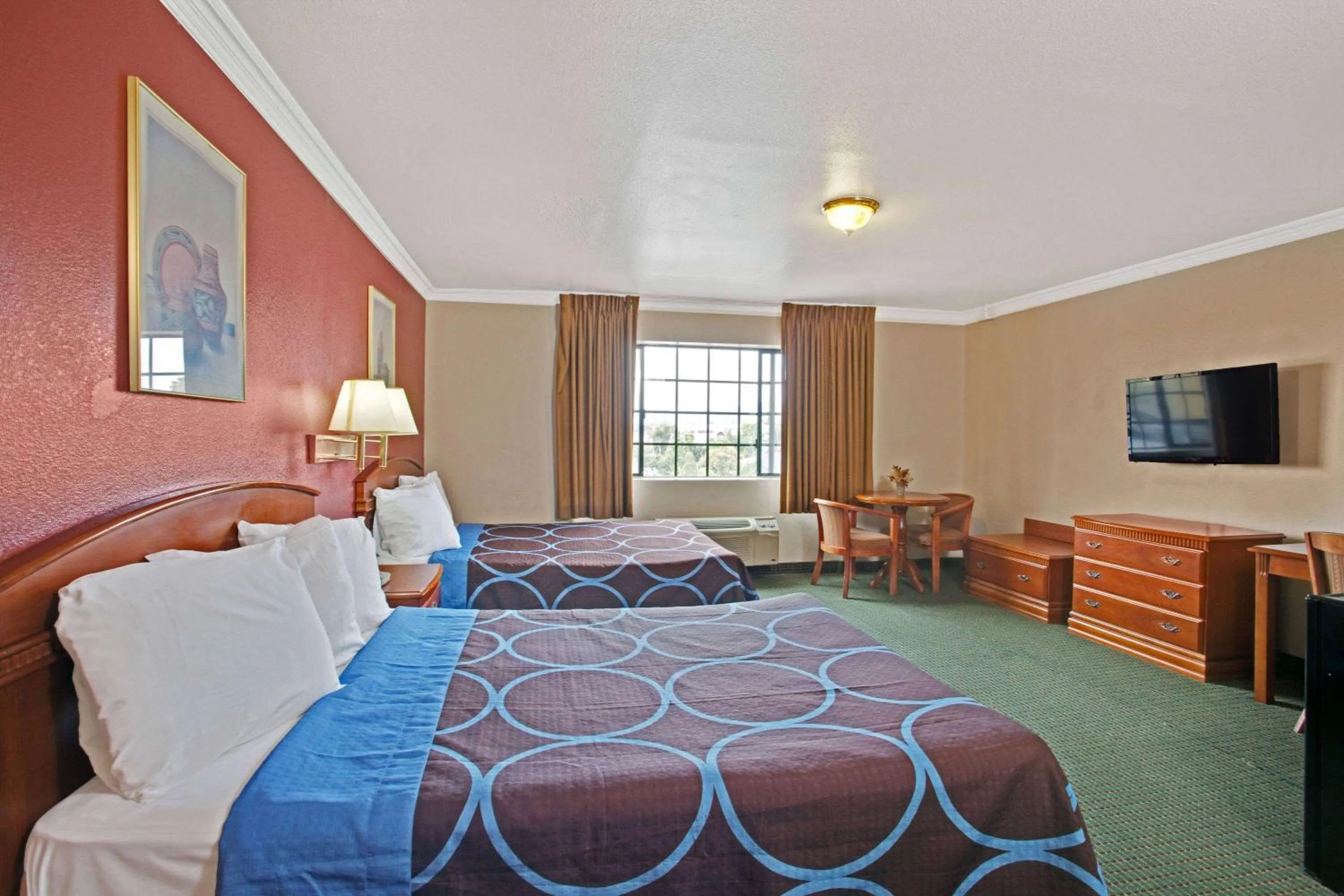 Queen Room with Two Queen Beds - Non-Smoking in Super 8 by Wyndham Hollywood/LA Area