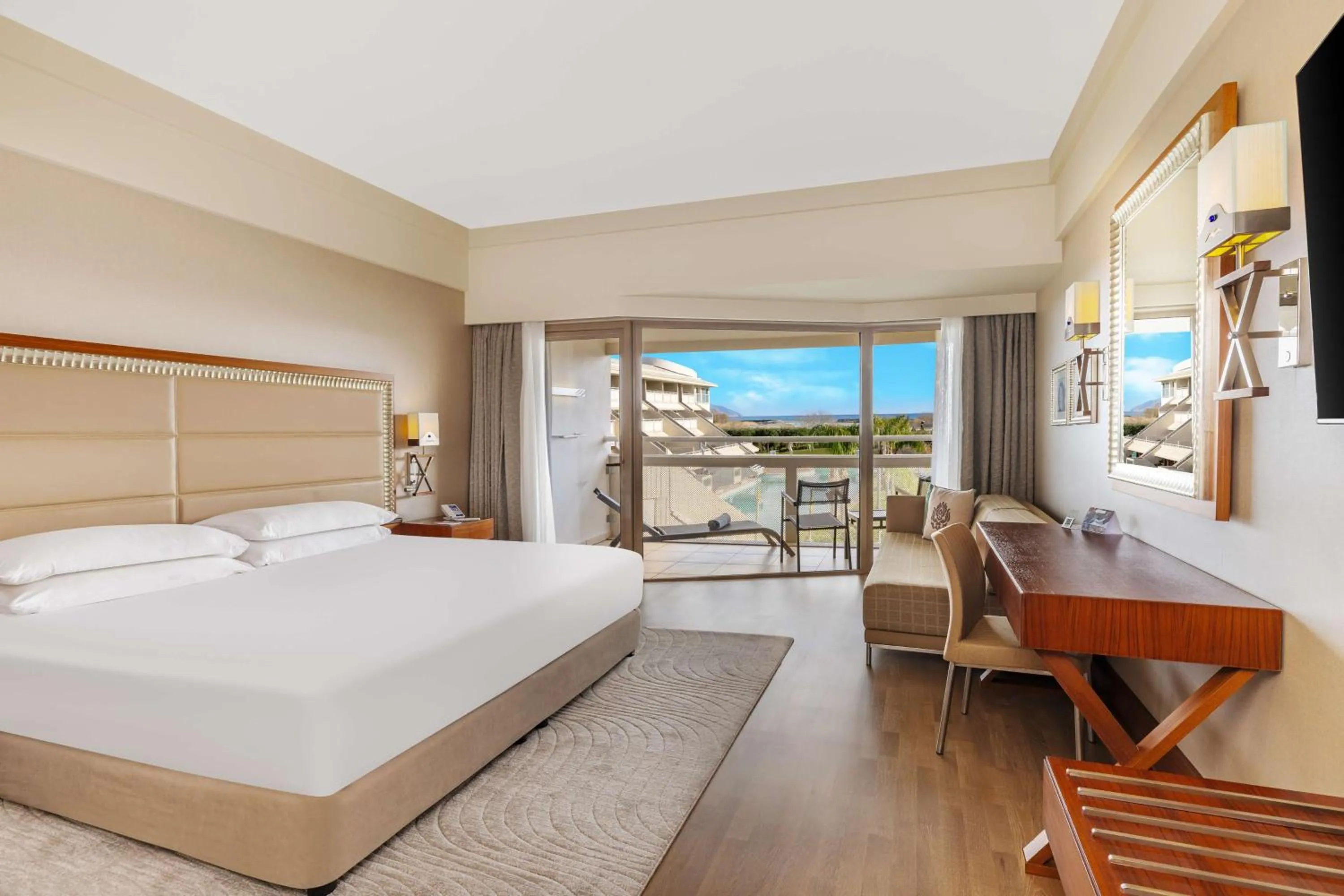 King Guest Room with Pool Access and Sea View - single occupancy in Hilton Dalaman Sarigerme Resort & Spa