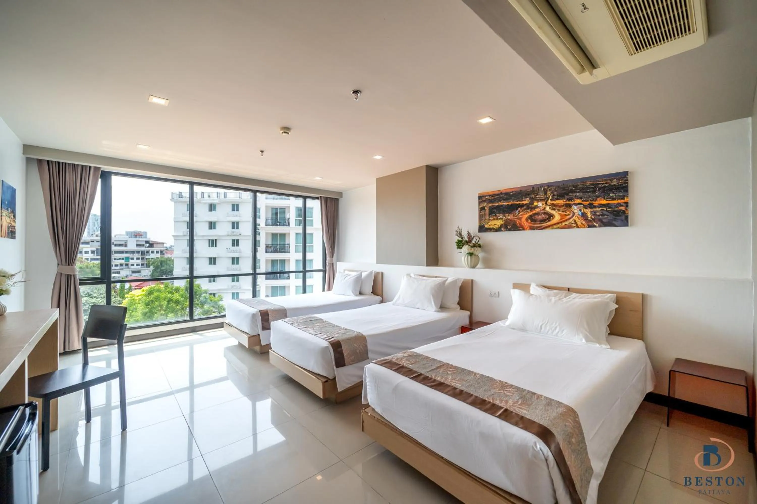 Deluxe Triple Room in Beston Pattaya - SHA Plus Certified