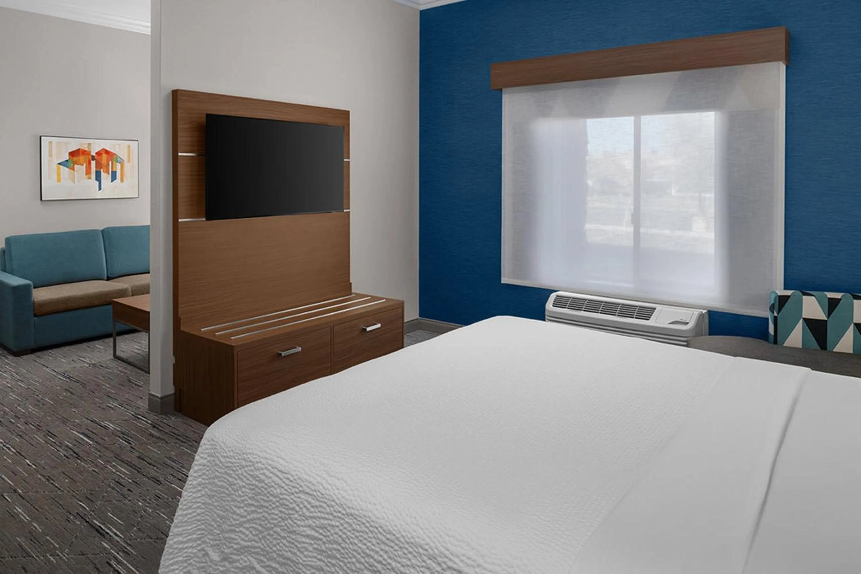 King Suite with Mobility Accessible Roll-In Shower in Holiday Inn Express Hotel & Suites Twentynine Palms by IHG