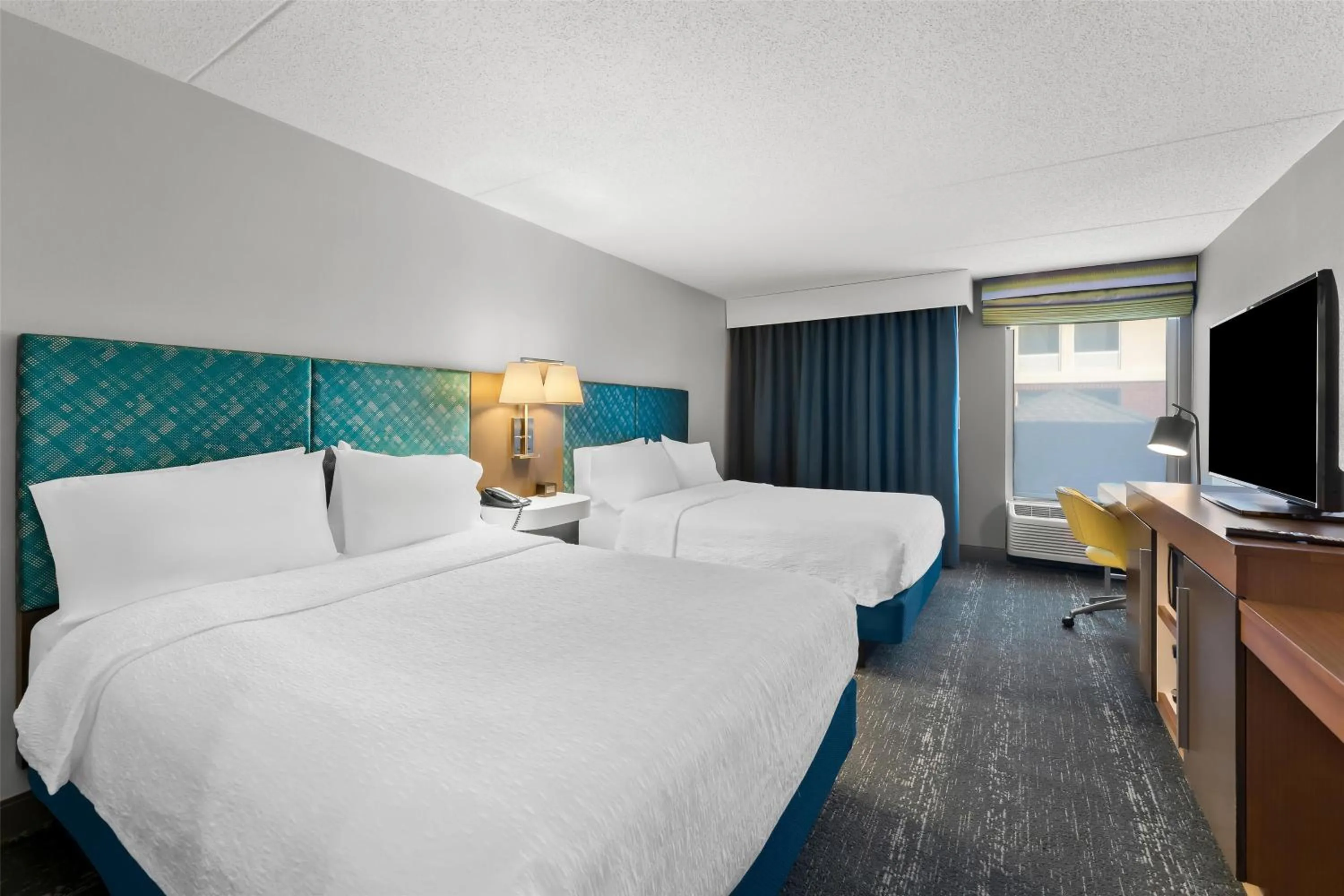 Queen Room with Two Queen Beds - Non-Smoking in Hampton Inn & Suites Newtown