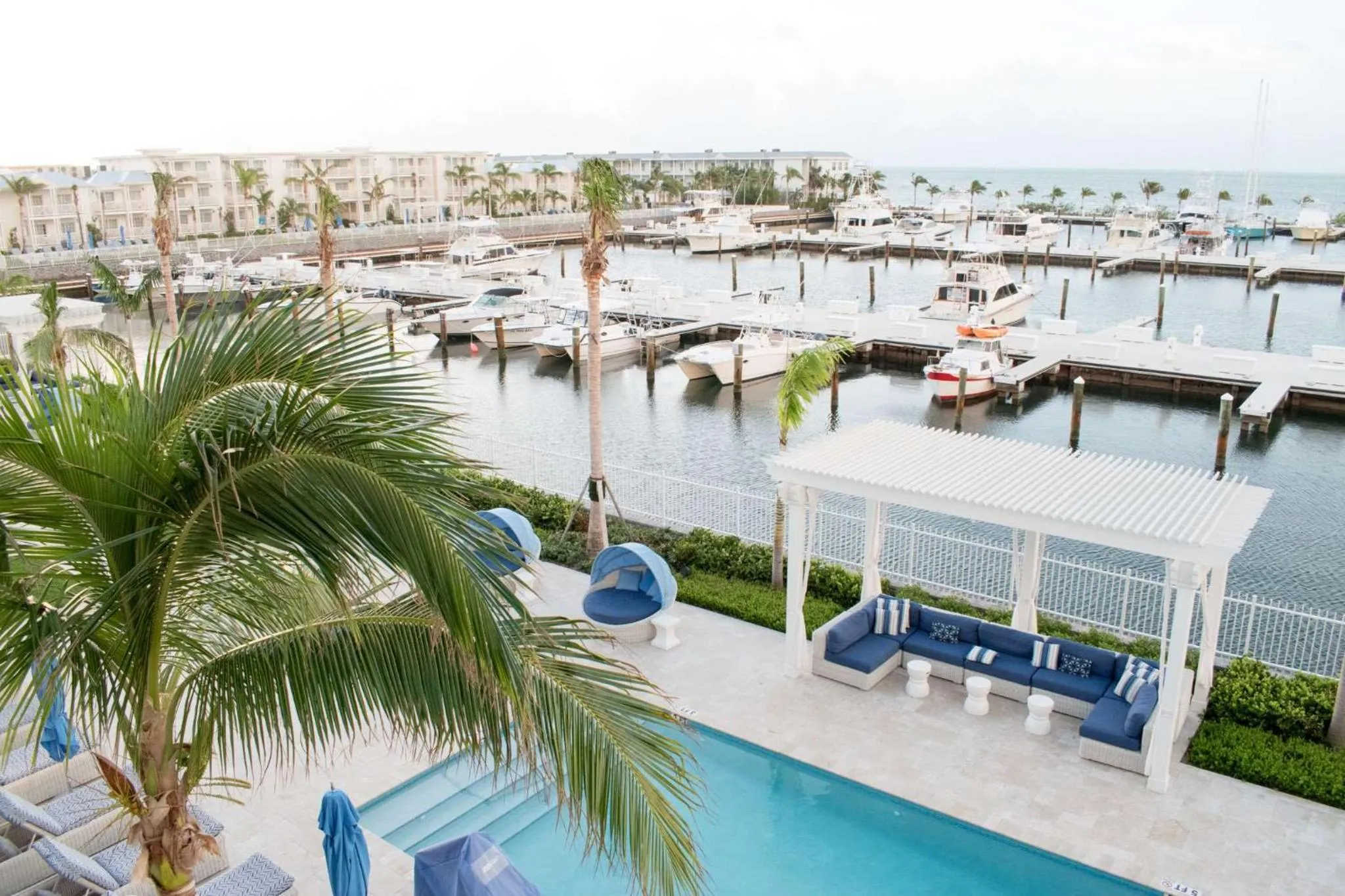 Accessible Queen Suite with Partial Ocean View and Balcony in Oceans Edge Key West
