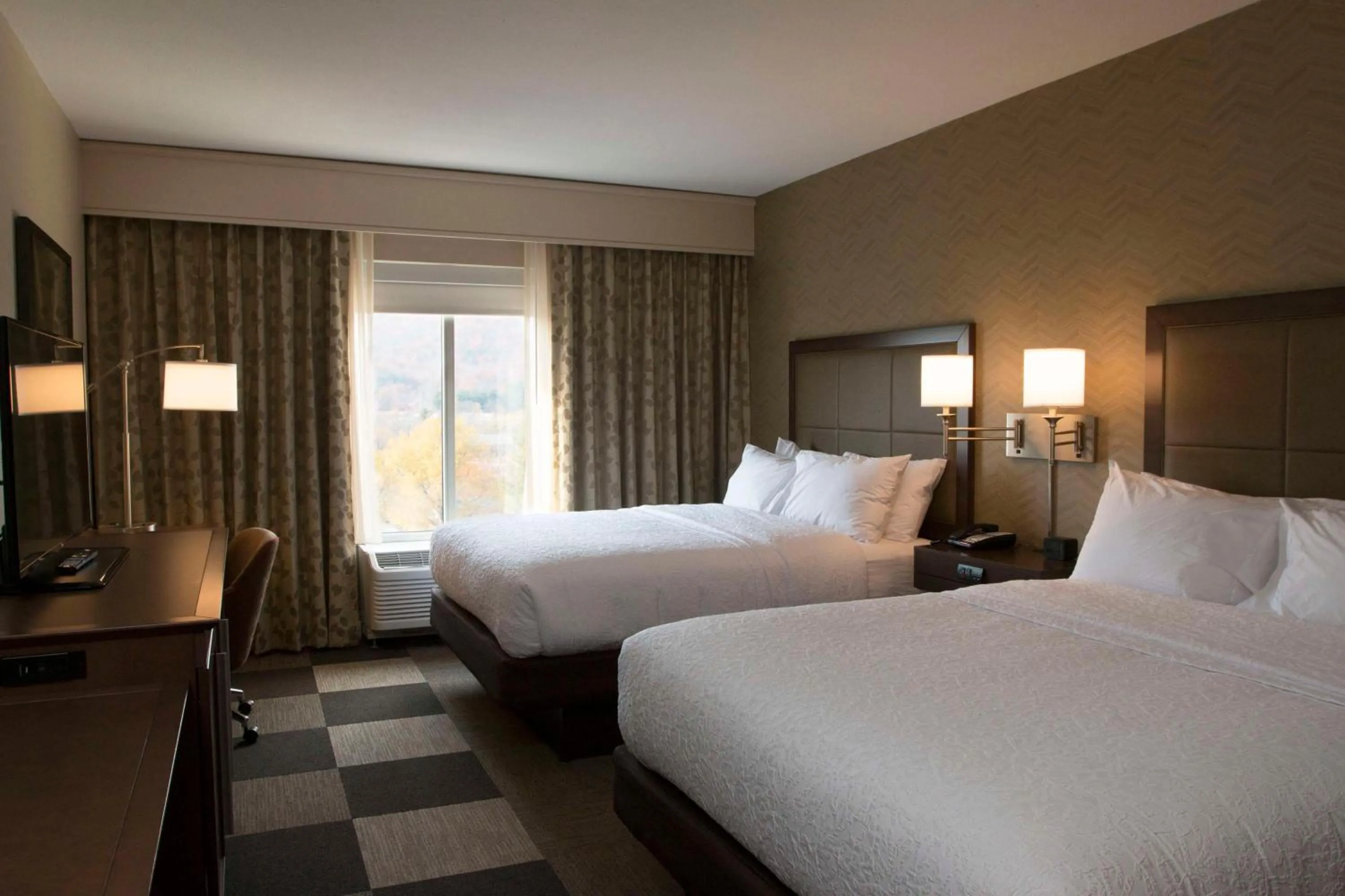 Queen Room with Two Queen Beds - Hearing Access/Non-Smoking in Hampton Inn & Suites Boone, Nc