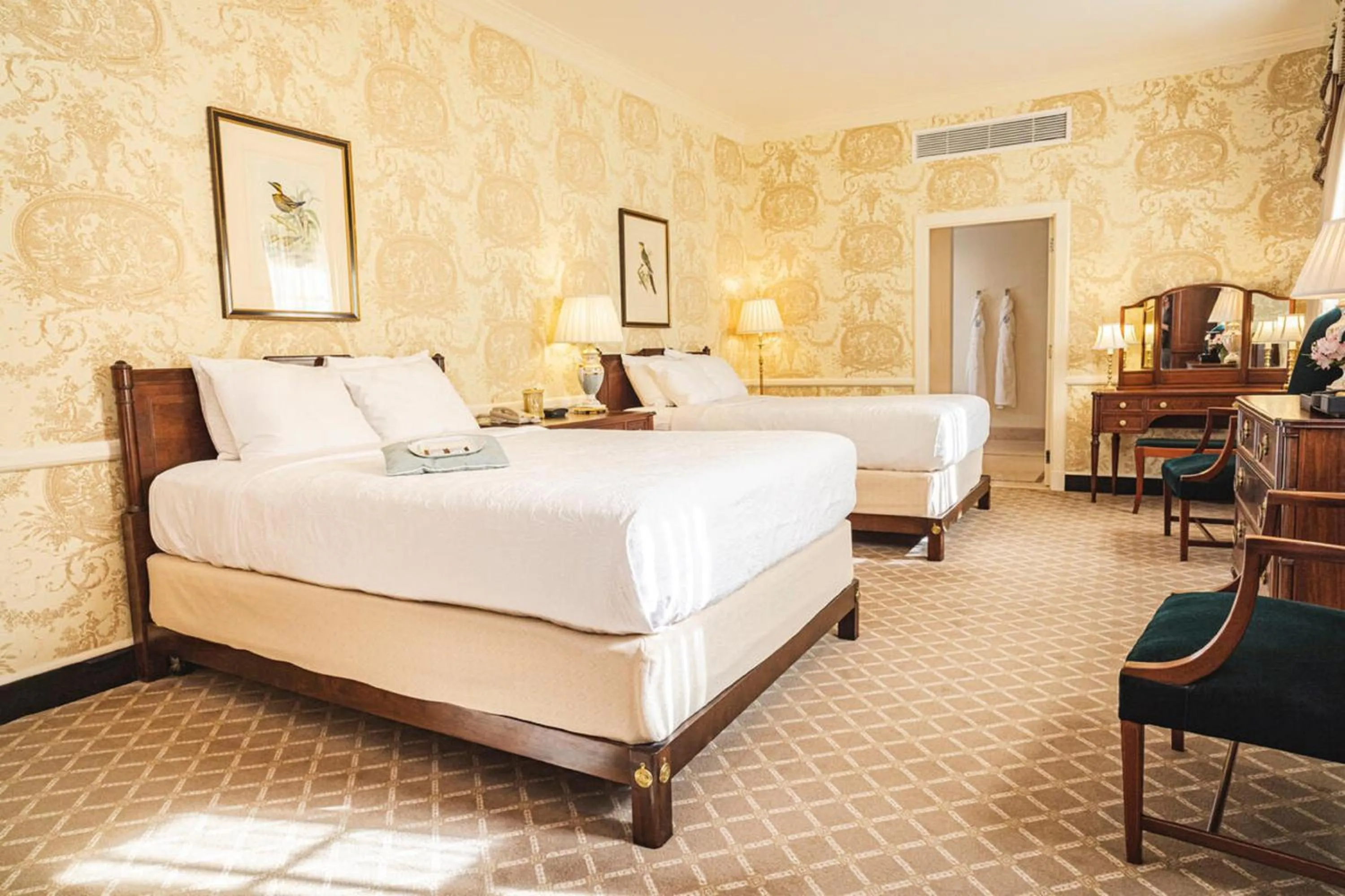 Deluxe Queen Room in Williamsburg Inn, an official Colonial Williamsburg Hotel