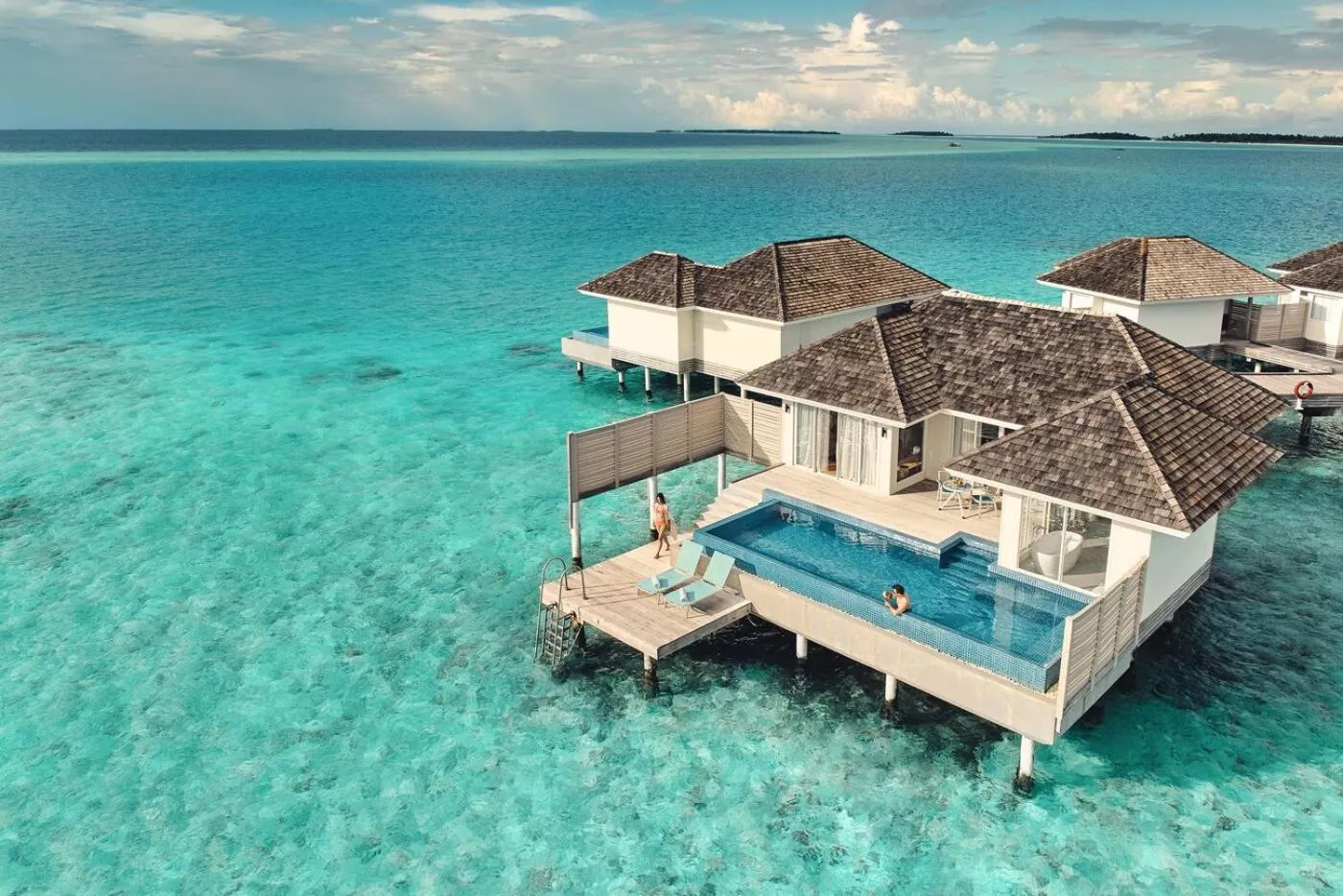 Honeymoon Aqua Pool Villa | 50% off on Return Domestic Flight Transfers (on stays 4 nights or more between 01 Apr & 31 Oct 2025) + 2 Children up to 5.99 Years Stay & Eat Free on Same Meal Plan Chosen by Adult Guests + 15% off on Excursions & Water Sports in Kandima Maldives