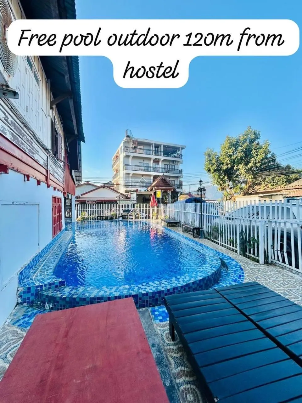 Bed in 8-Bed Mixed Dormitory Room in Vangvieng Rock Backpacker Rooftop Hostel