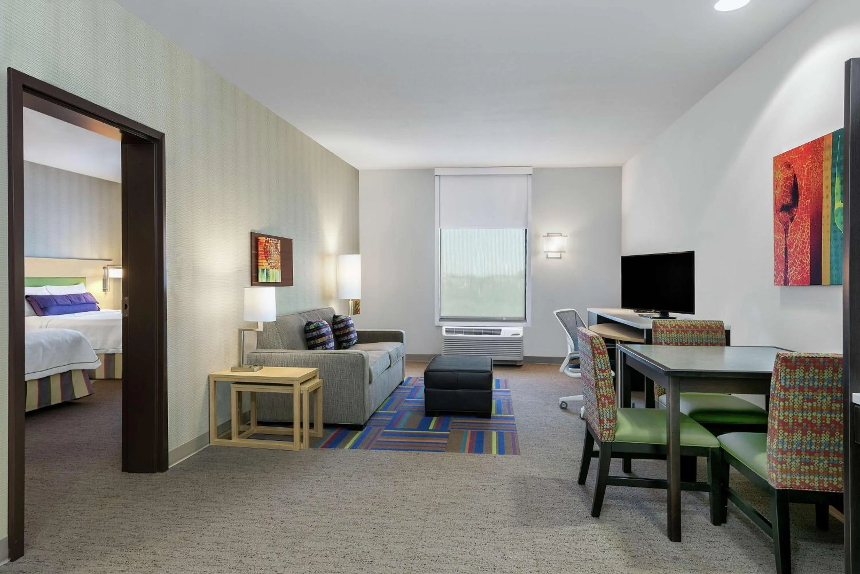 One-Bedroom Queen Suite with Two Queen Beds - Non-Smoking in Home2 Suites By Hilton Austin Airport