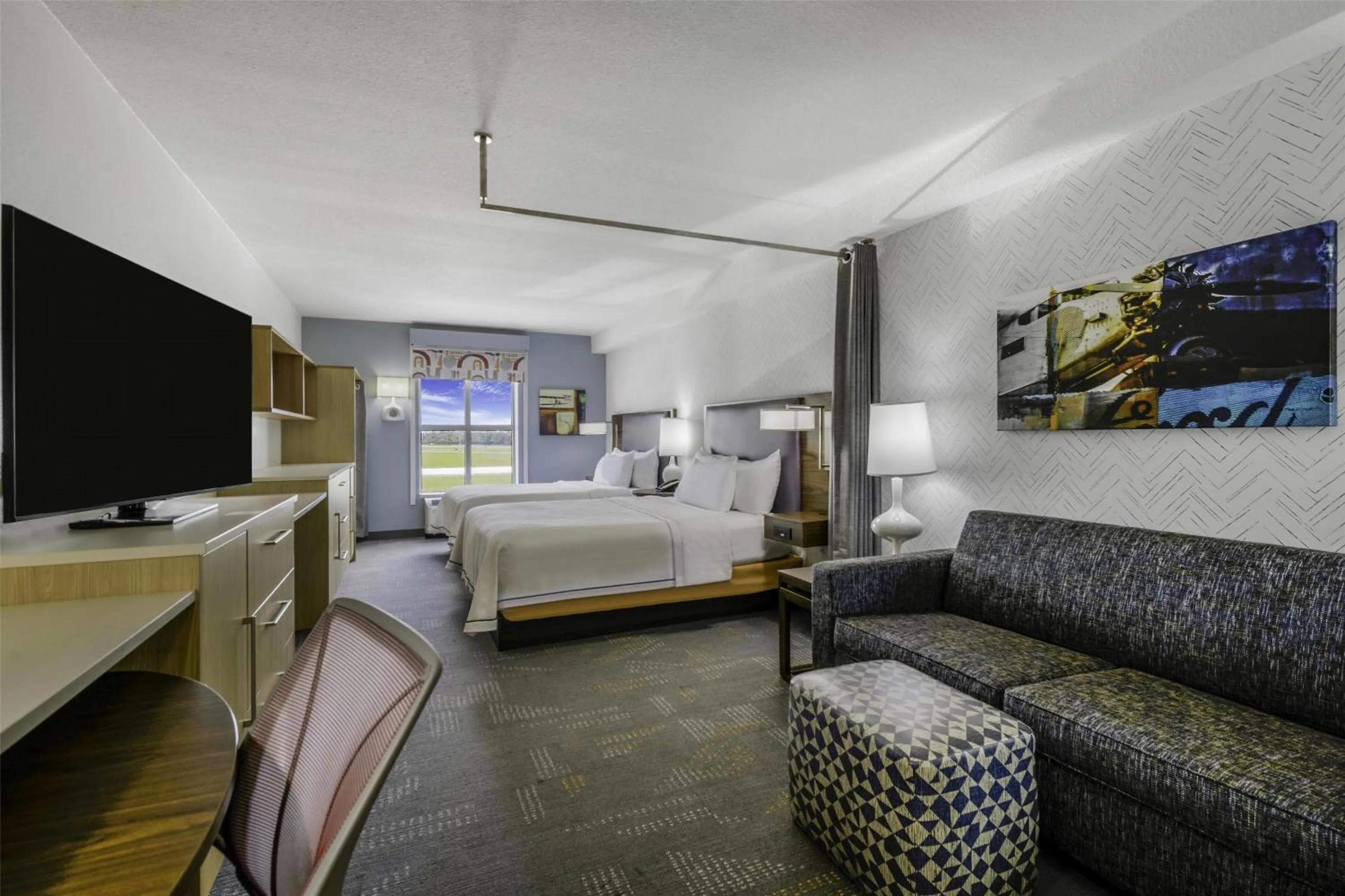 Queen Studio with Two Queen Beds - Non-Smoking in Home2 Suites By Hilton St. Simons Island