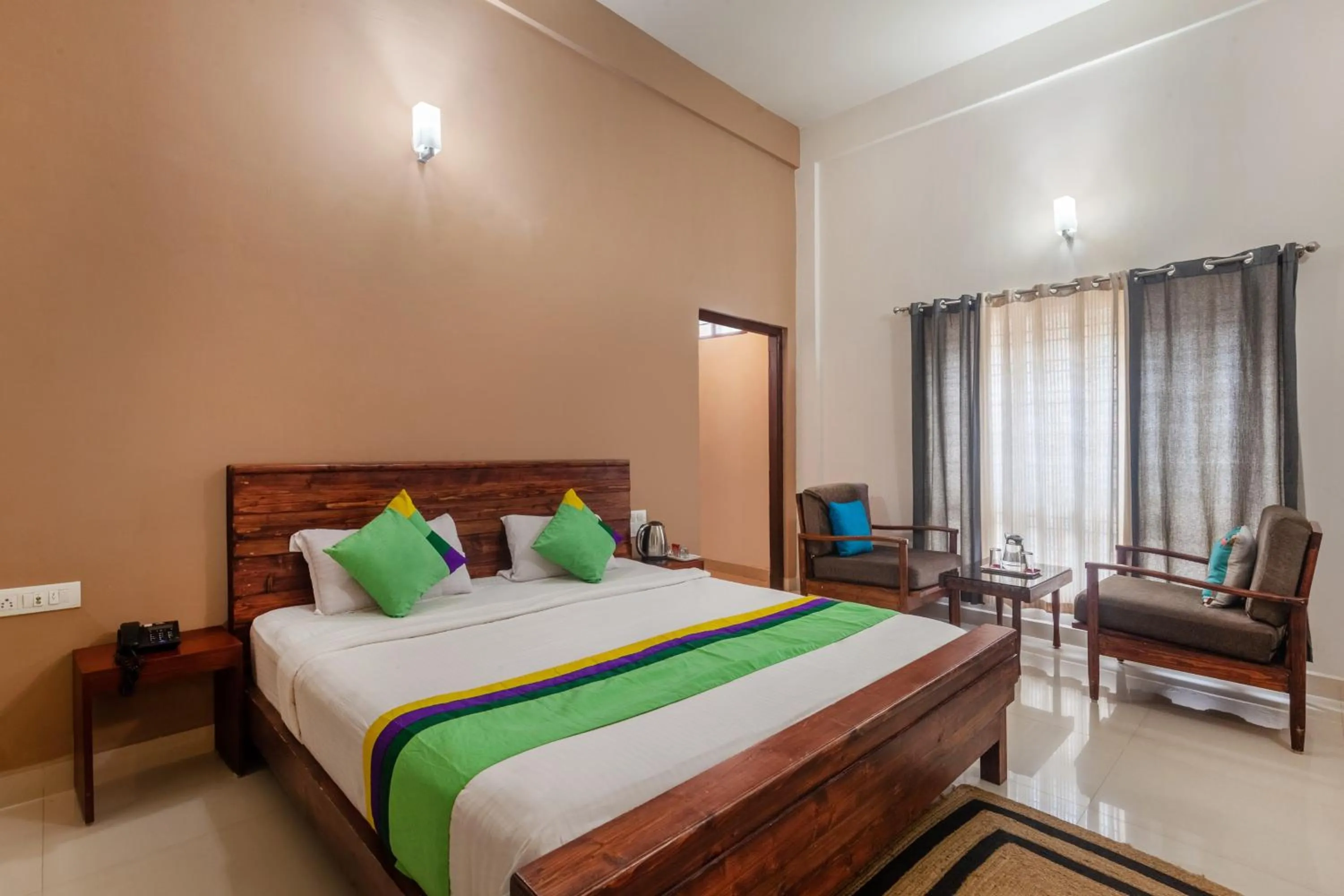 Standard Double Room - single occupancy in Treebo Vrindavan, 3 Km From Madikeri Fort