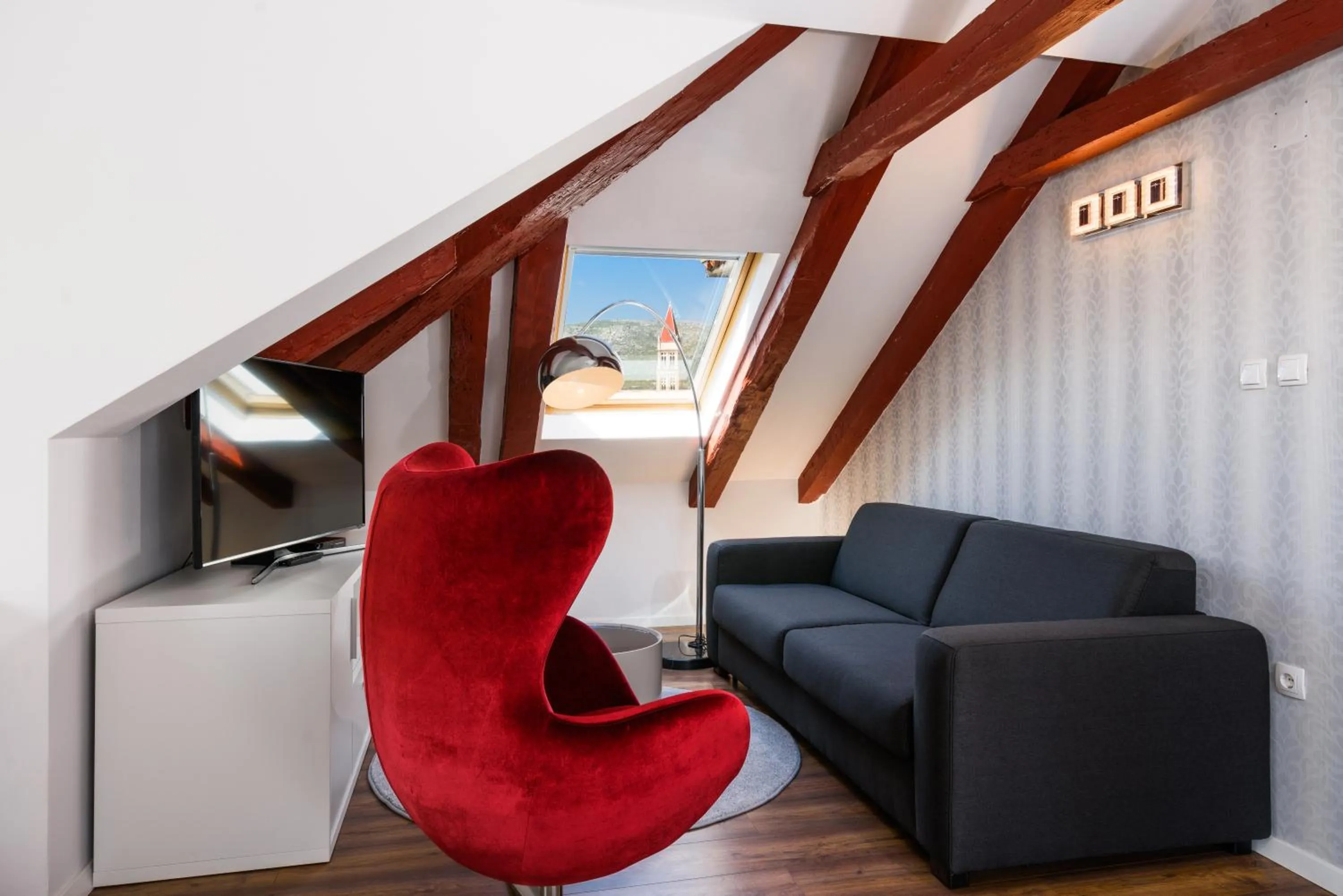 Deluxe Double Room with Sea View in Heritage Hotel Vila Sikaa