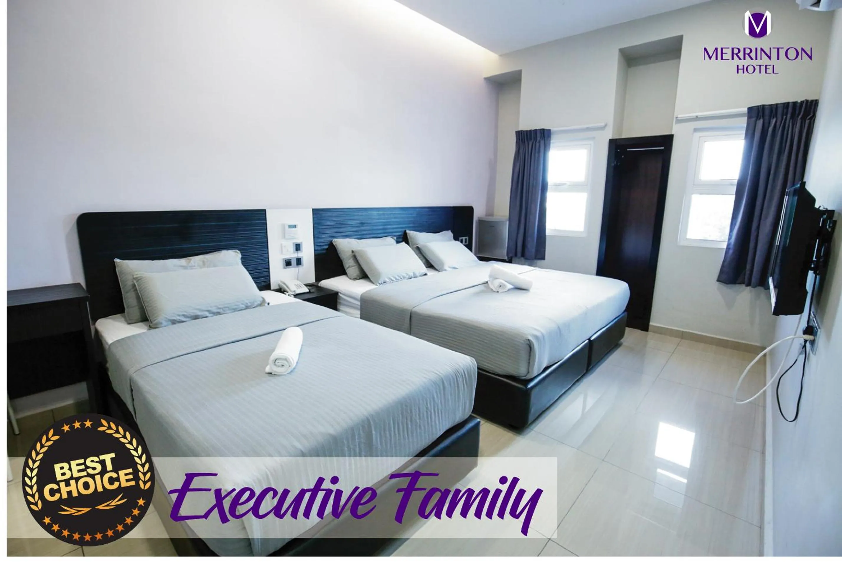 Classic Triple Room in Merrinton Hotel Temerloh