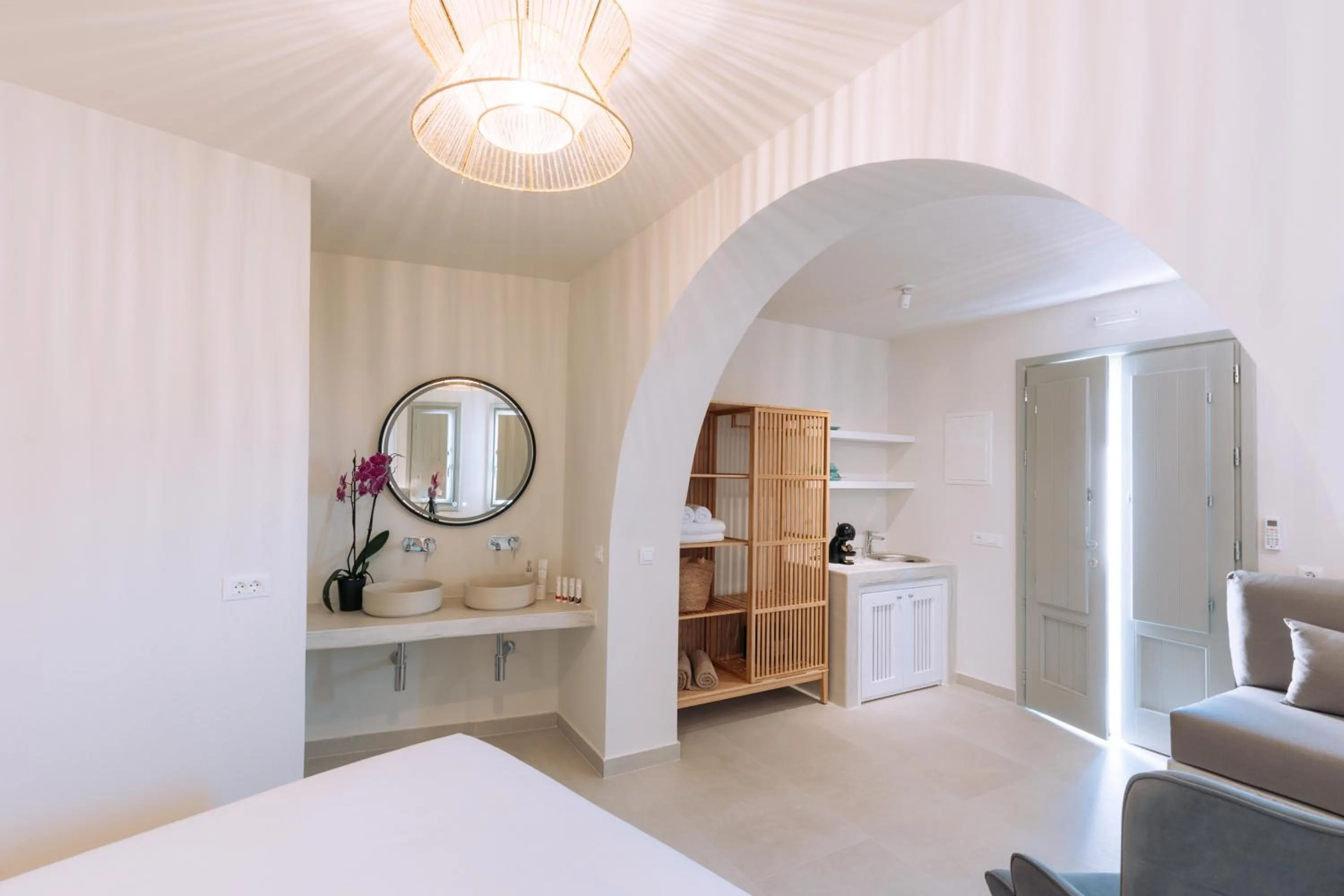 Classic Suite with Sea and Village View in Elysian Santorini