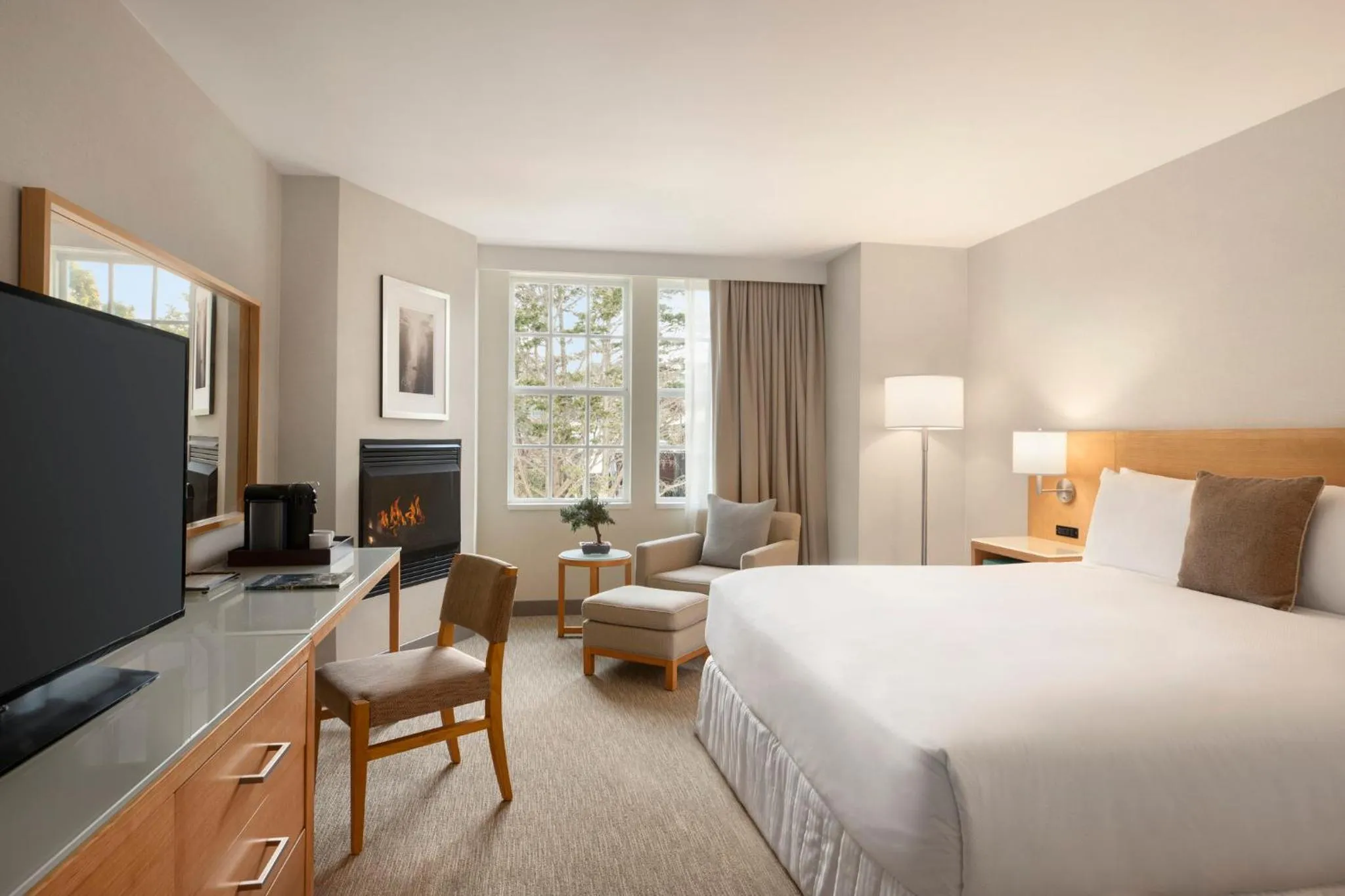 King Room with Fireplace in InterContinental The Clement Monterey by IHG