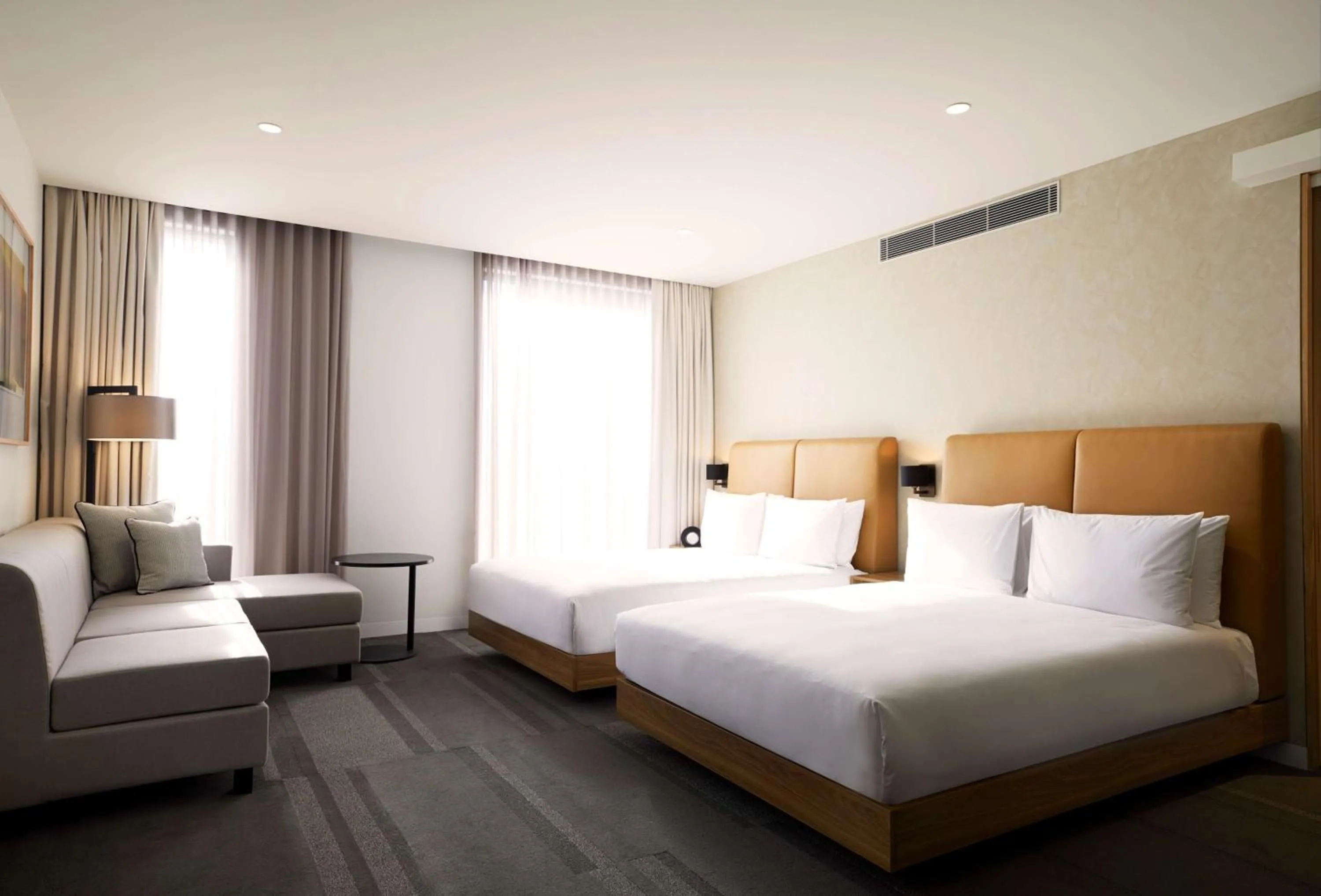 Queen Room with Two Queen Beds and Sofa in Hyatt Place Melbourne Essendon Fields